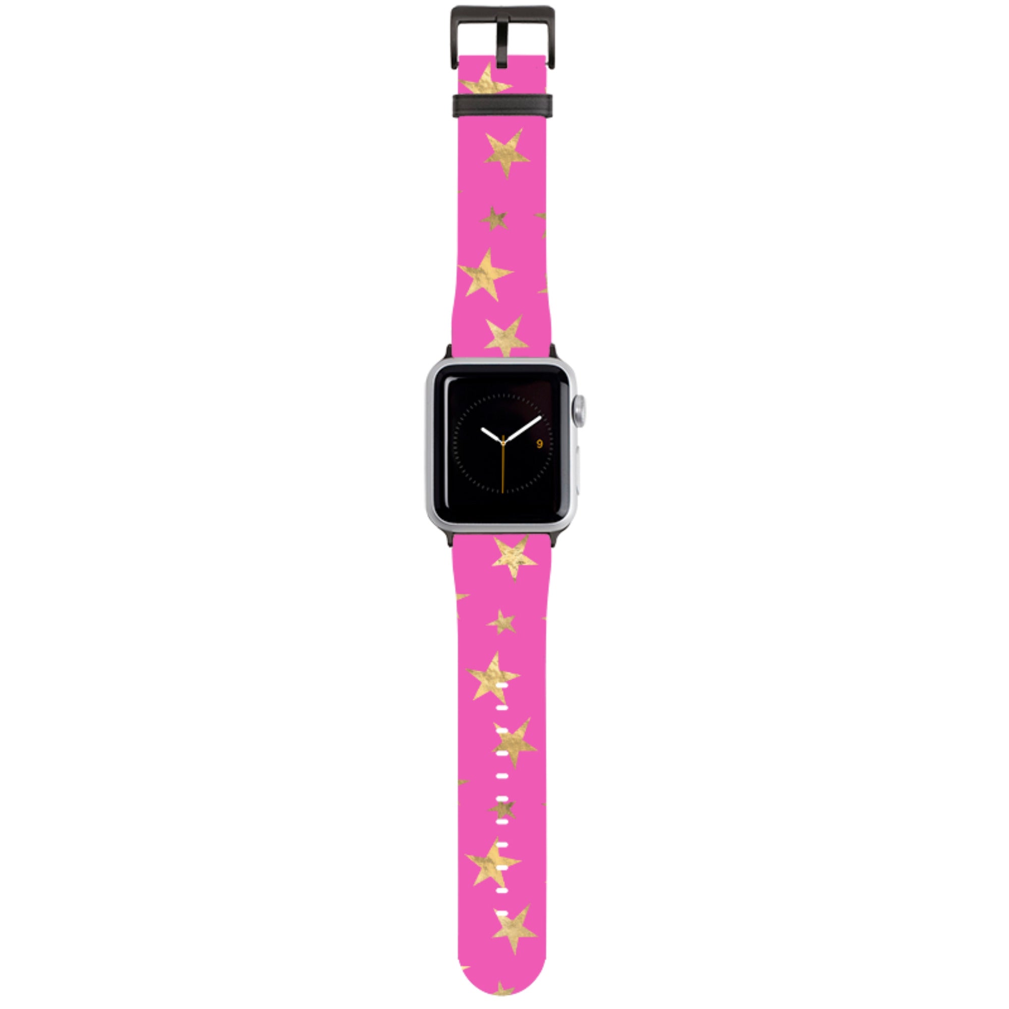 Pink and Gold Stars Apple Watch Strap