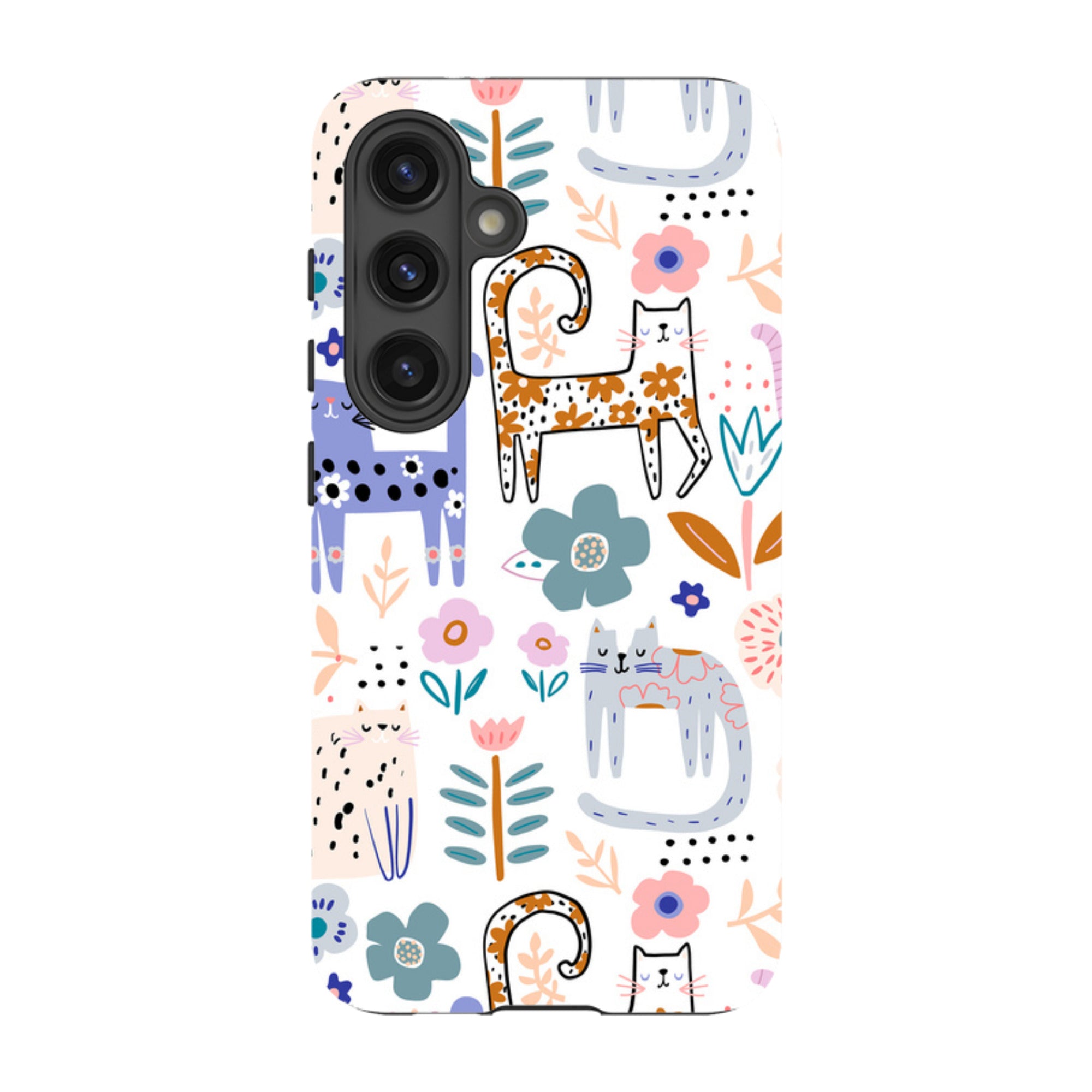 Samsung Tough Case - Floral Cats