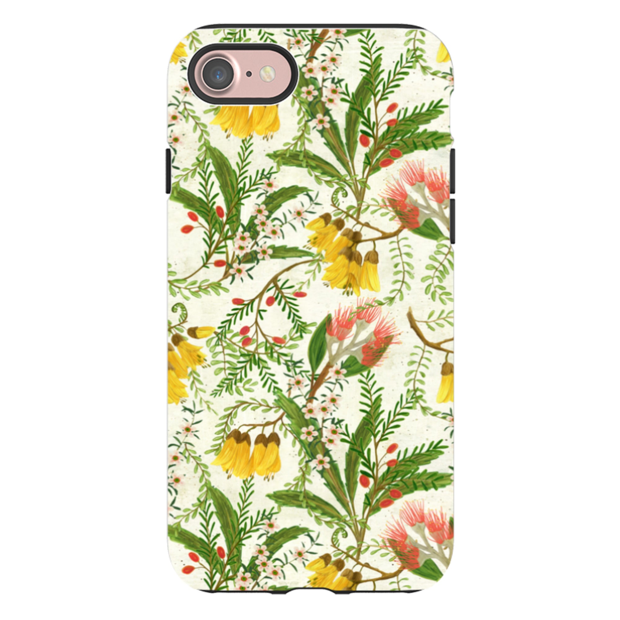 iPhone Tough Case - Kowhai And Bottle Brush By Katherine Quinn