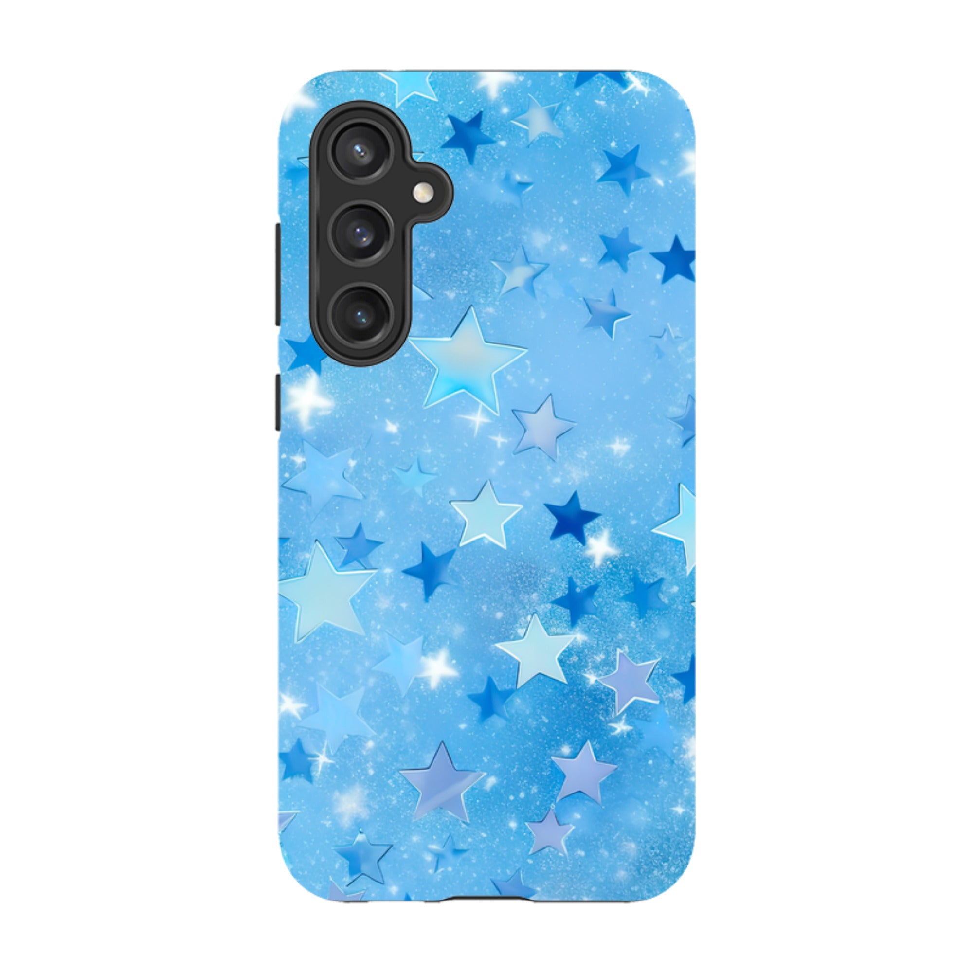 Samsung Tough Case - Blue Stars II  (Case Does Not Glitter)