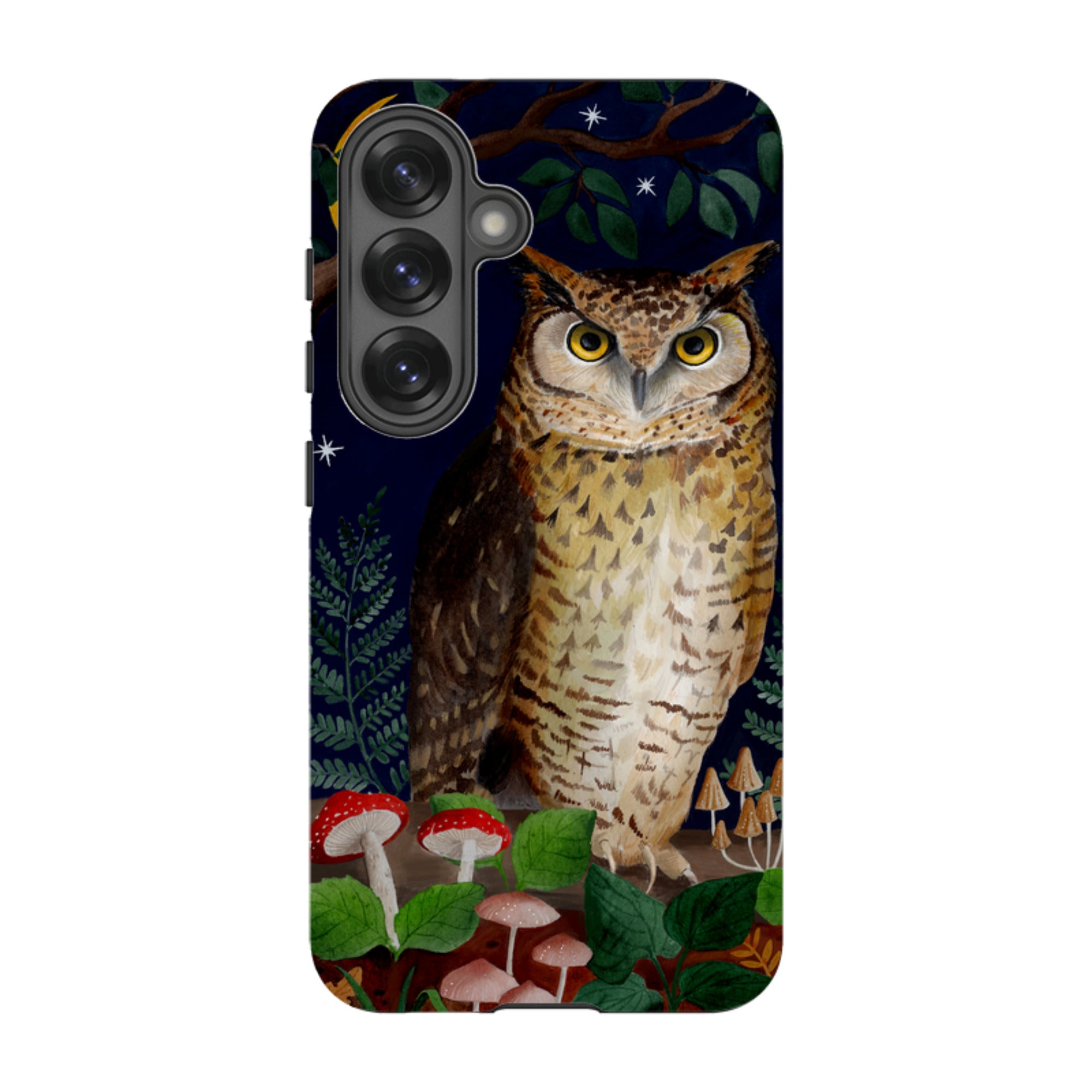 Samsung Tough Case - Mushroom Owl By Bex Parkin