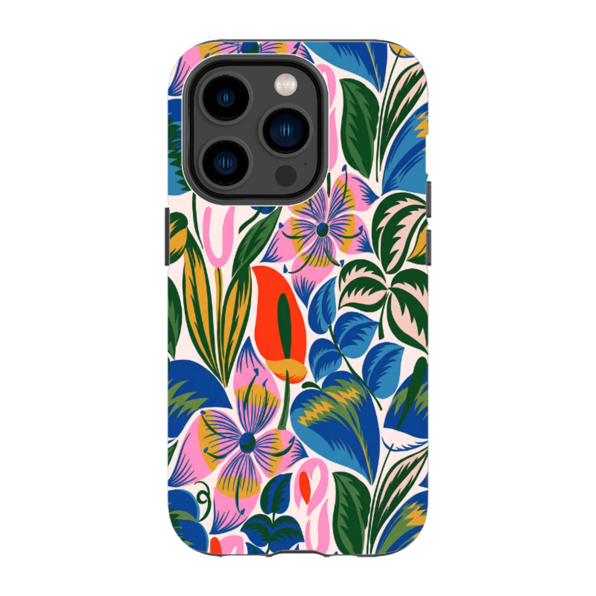 iPhone Tough Case - Retro Tropical Floral