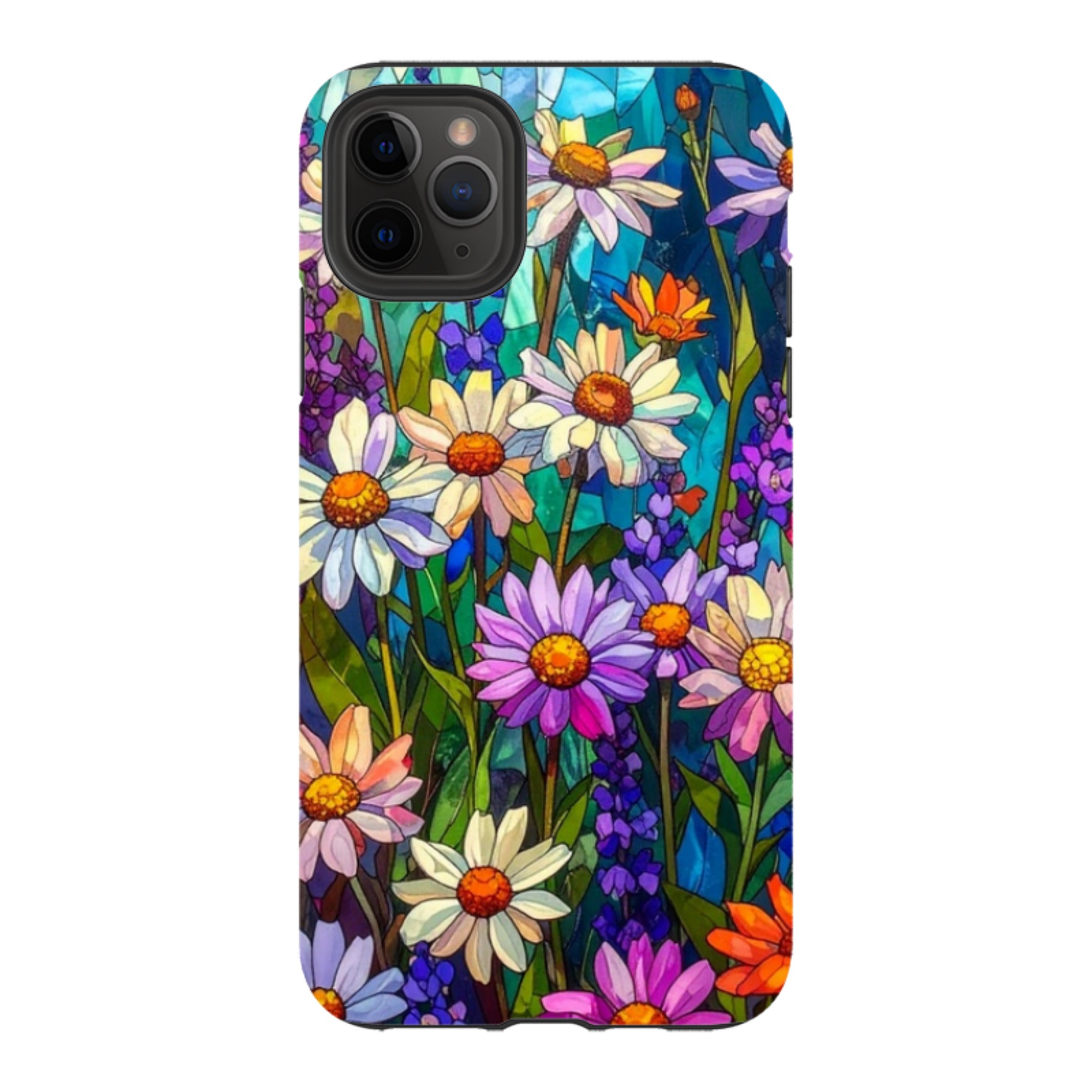 iPhone Tough Case - Purple Daisies