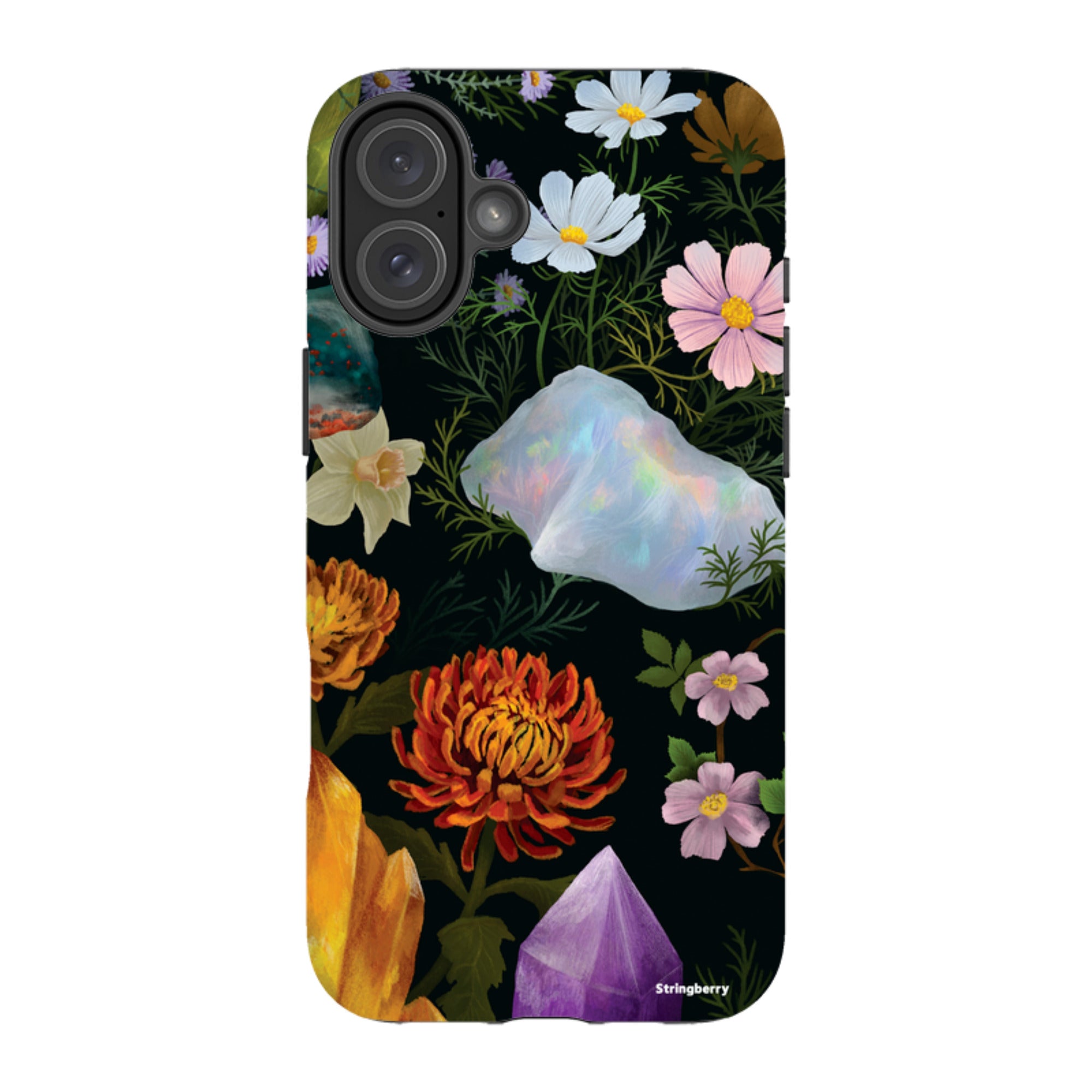 iPhone MagSafe Tough Case - Crystal Flowers By Anna Stead