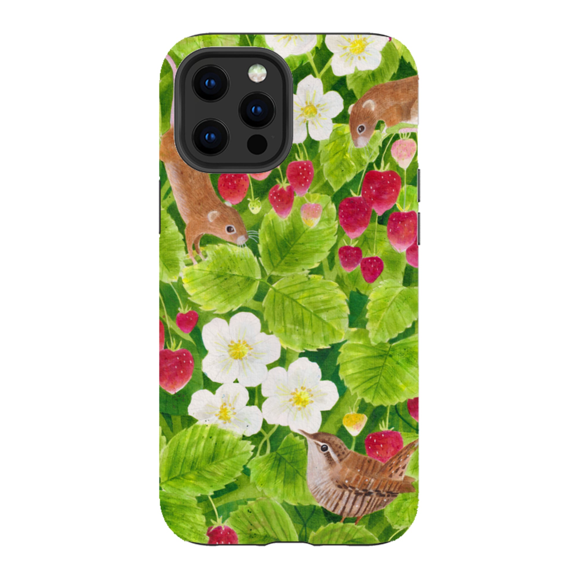 iPhone Tough Case - Strawberry Thieves By Bex Parkin