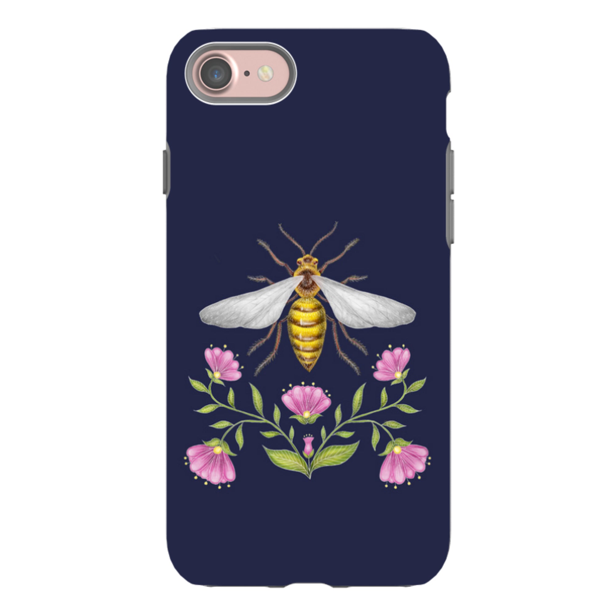 iPhone Tough Case - Wings Of Freedom Navy By Catherine Rowe