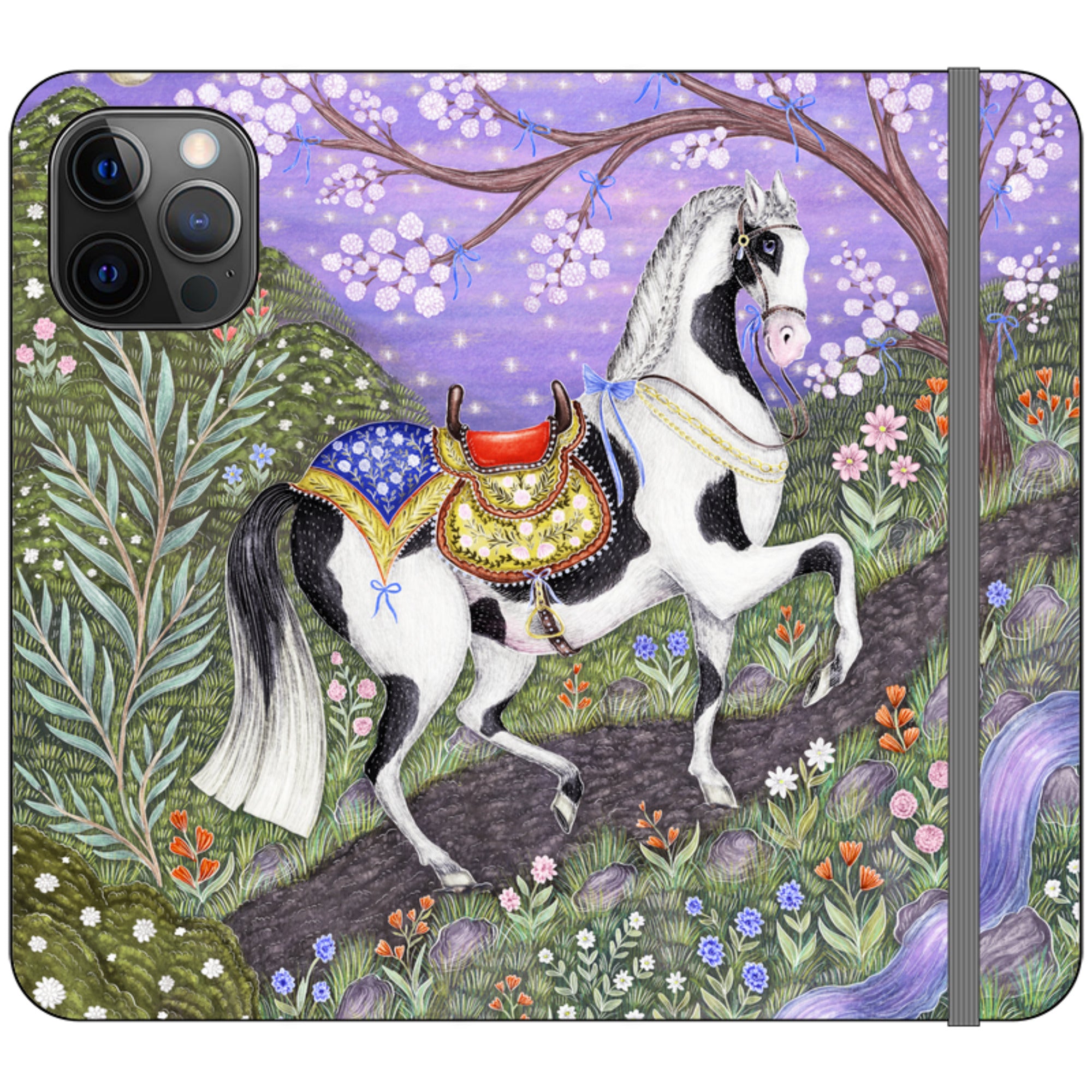 Sunset Steed Wallet Case By Catherine Rowe