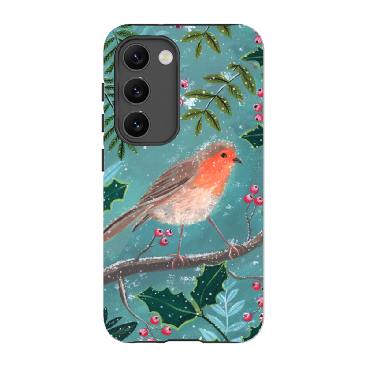 Samsung Tough Case - Christmas Robin By Mary Stubberfield