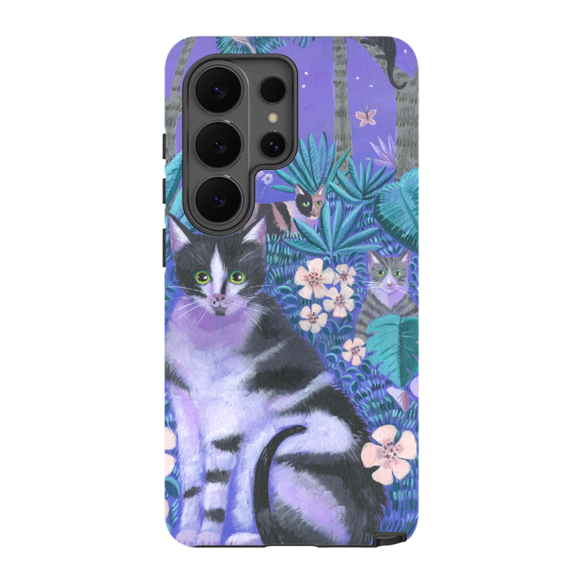 Samsung Tough Case - Night Cats 2 By Mary Stubberfield