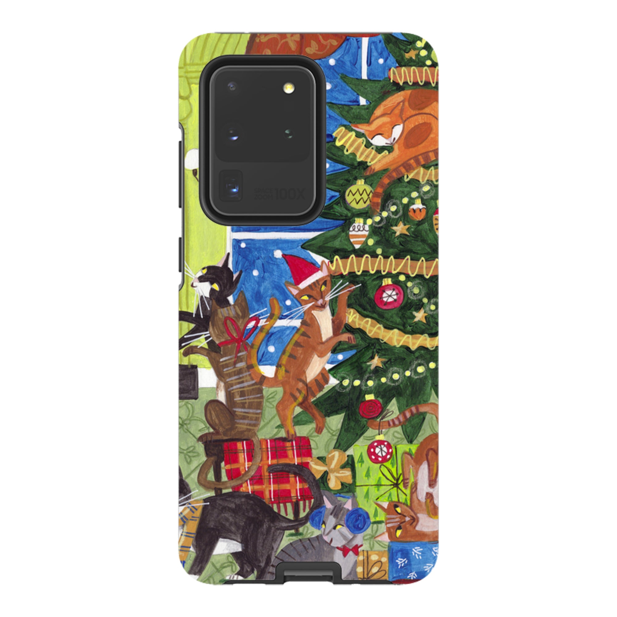 Samsung Tough Case - Christmas cats By Caroline Bonne Muller