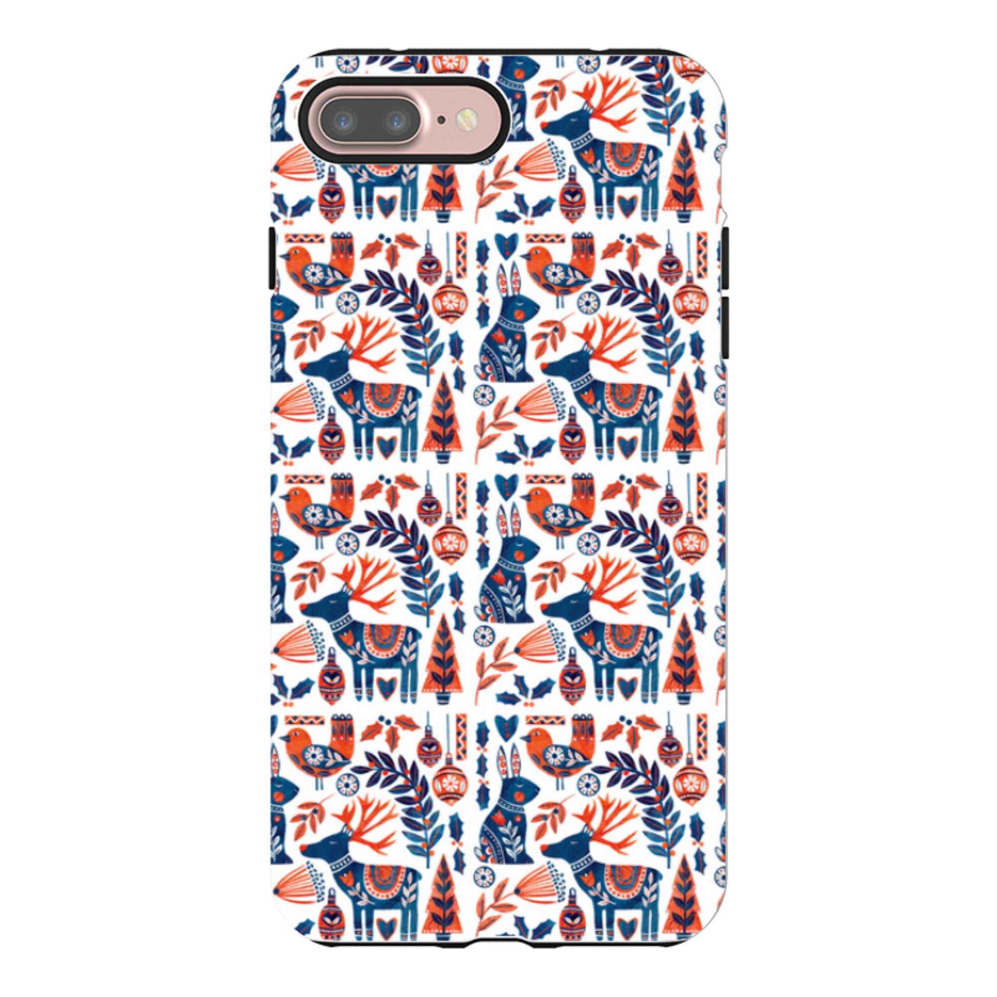 iPhone Tough Case - Scandi Animals By Tracey English