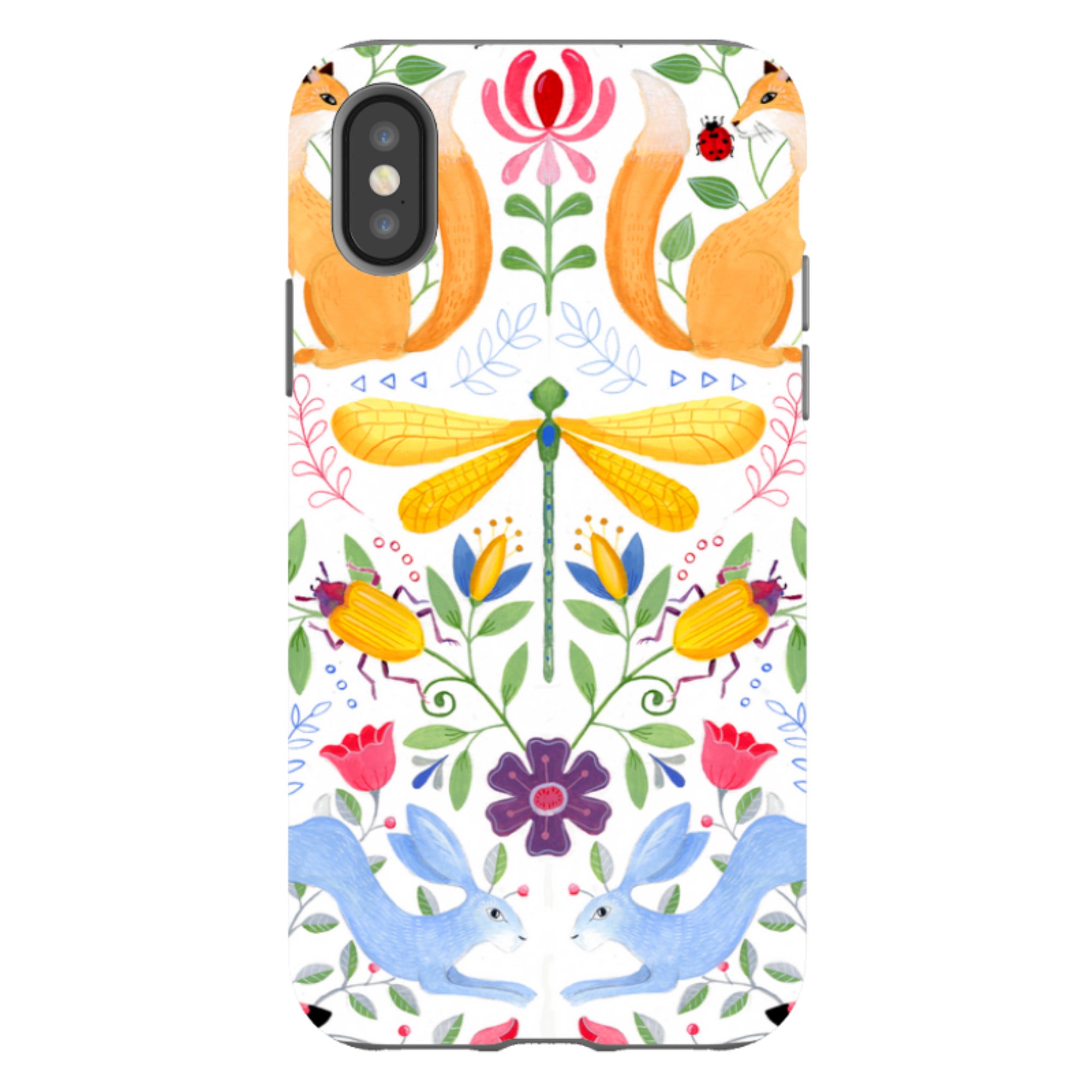 iPhone Tough Case - Folk Garden By Bex Parkin