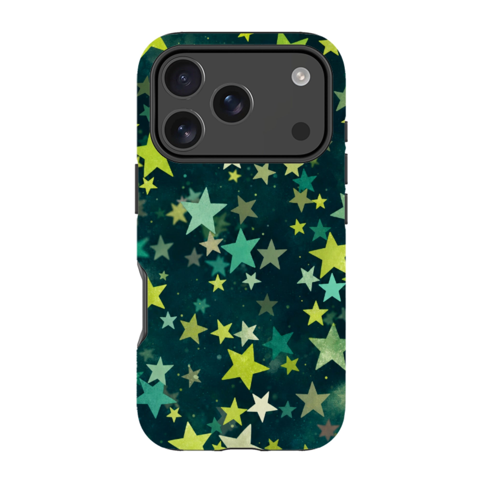iPhone Tough Case - Green Galaxy Star