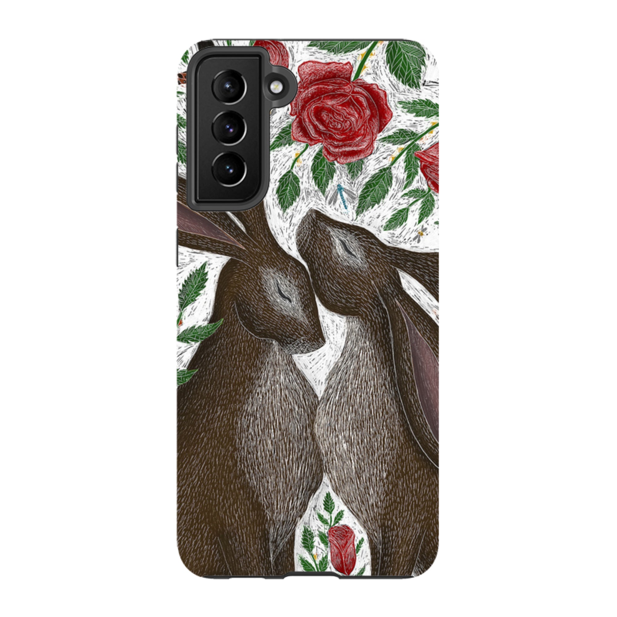 Samsung Tough Case - Hares And Red Roses By Catherine Rowe