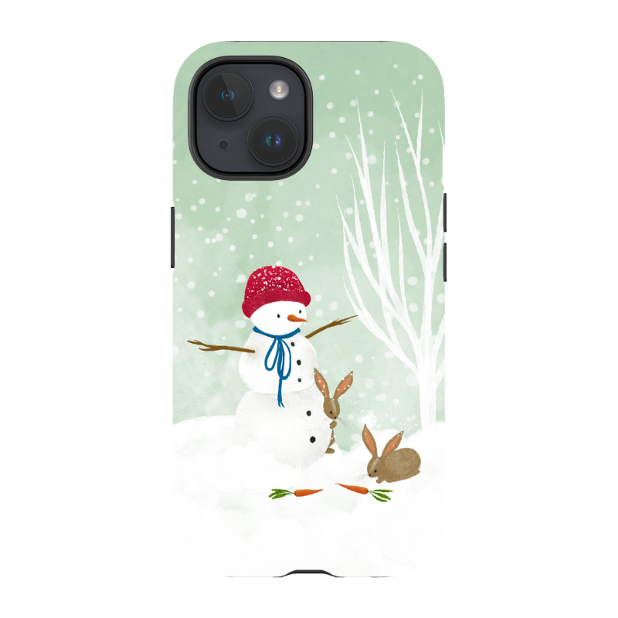 iPhone Tough Case - Snowman By Katherine Quinn