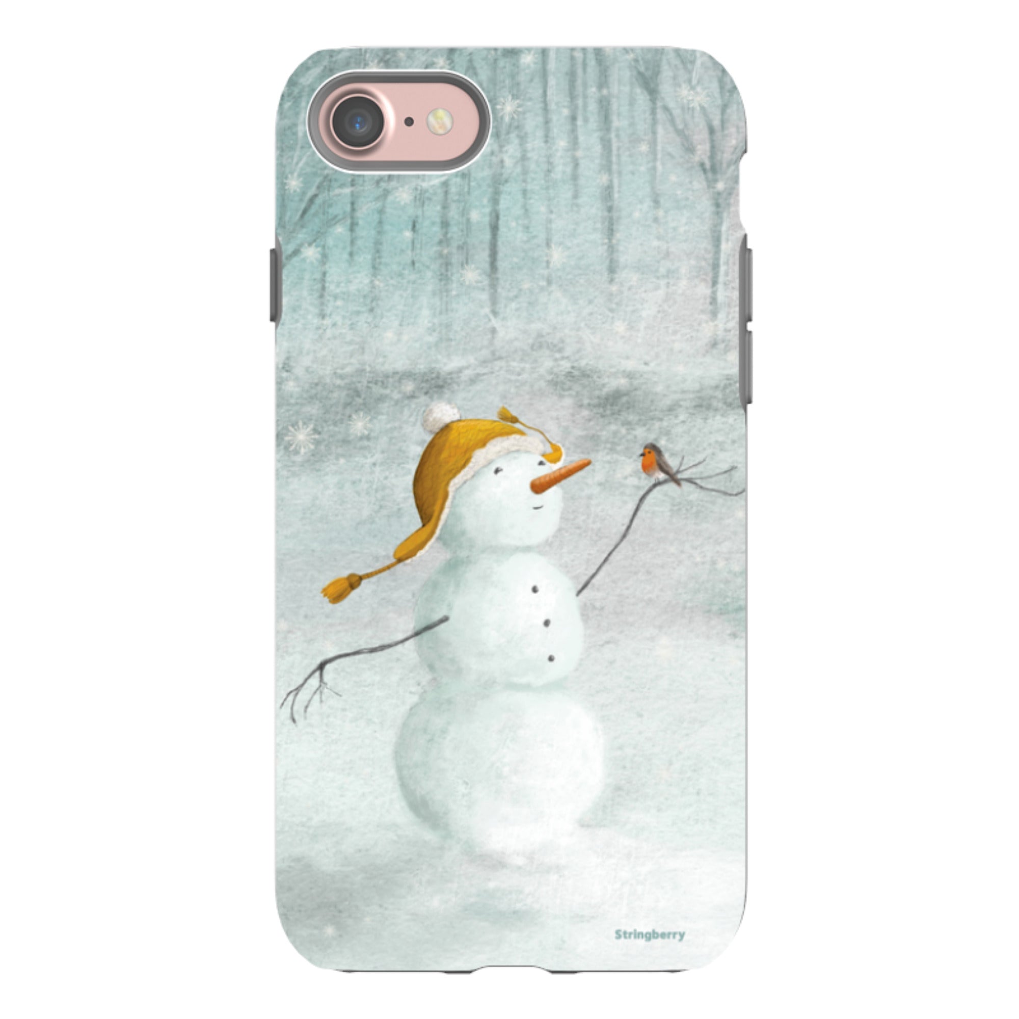 iPhone Tough Case - Snowman By Maja Lindberg