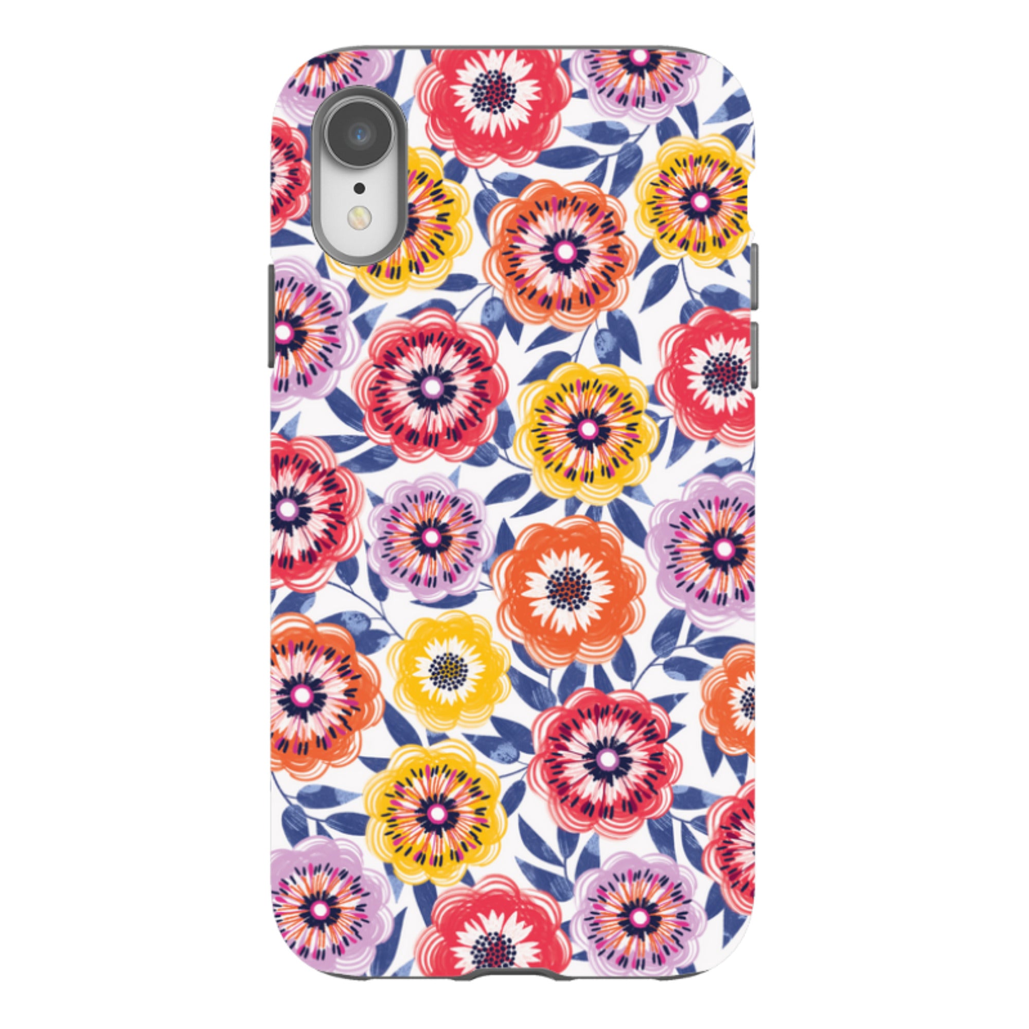 iPhone Tough Case - Bright Blooms I By Ali Brookes
