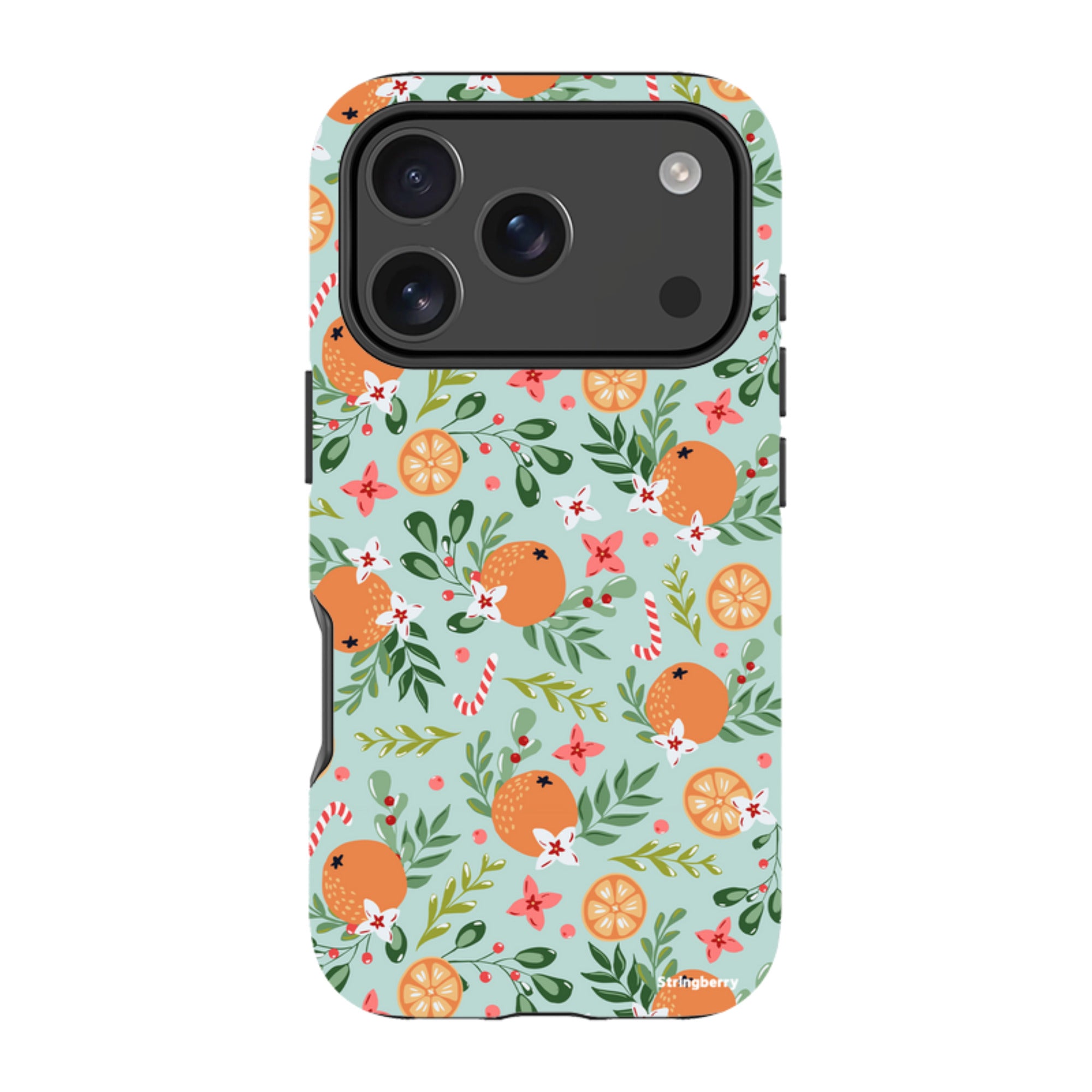 iPhone MagSafe Tough Case - Oranges and Candy Canes