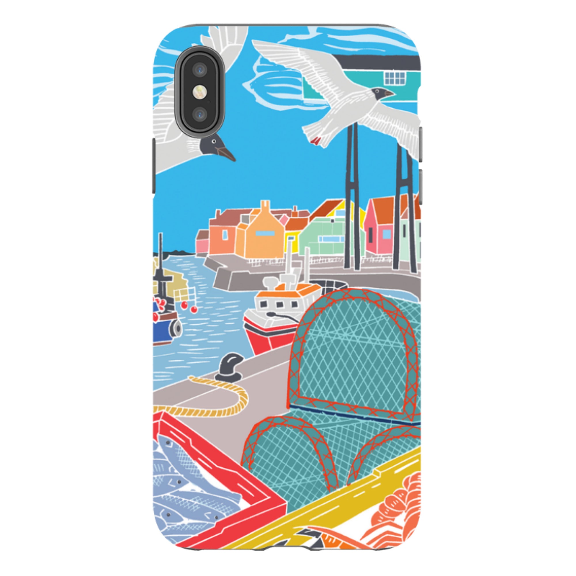 iPhone Tough Case - Bright Houses By Kate Heiss