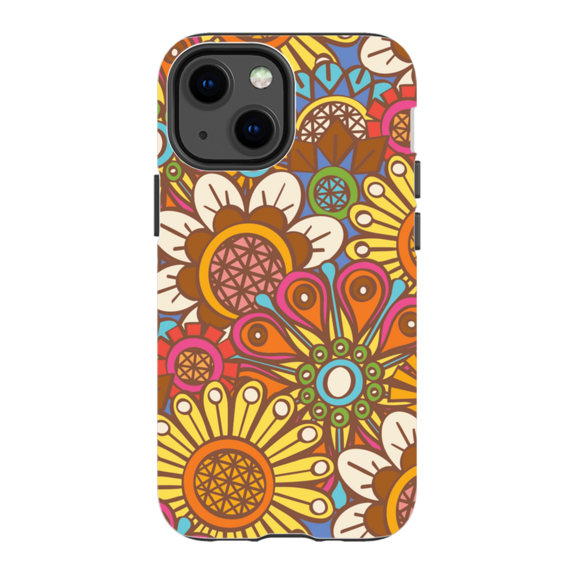iPhone Tough Case - Retro Posy Brights By Amelia Bowman