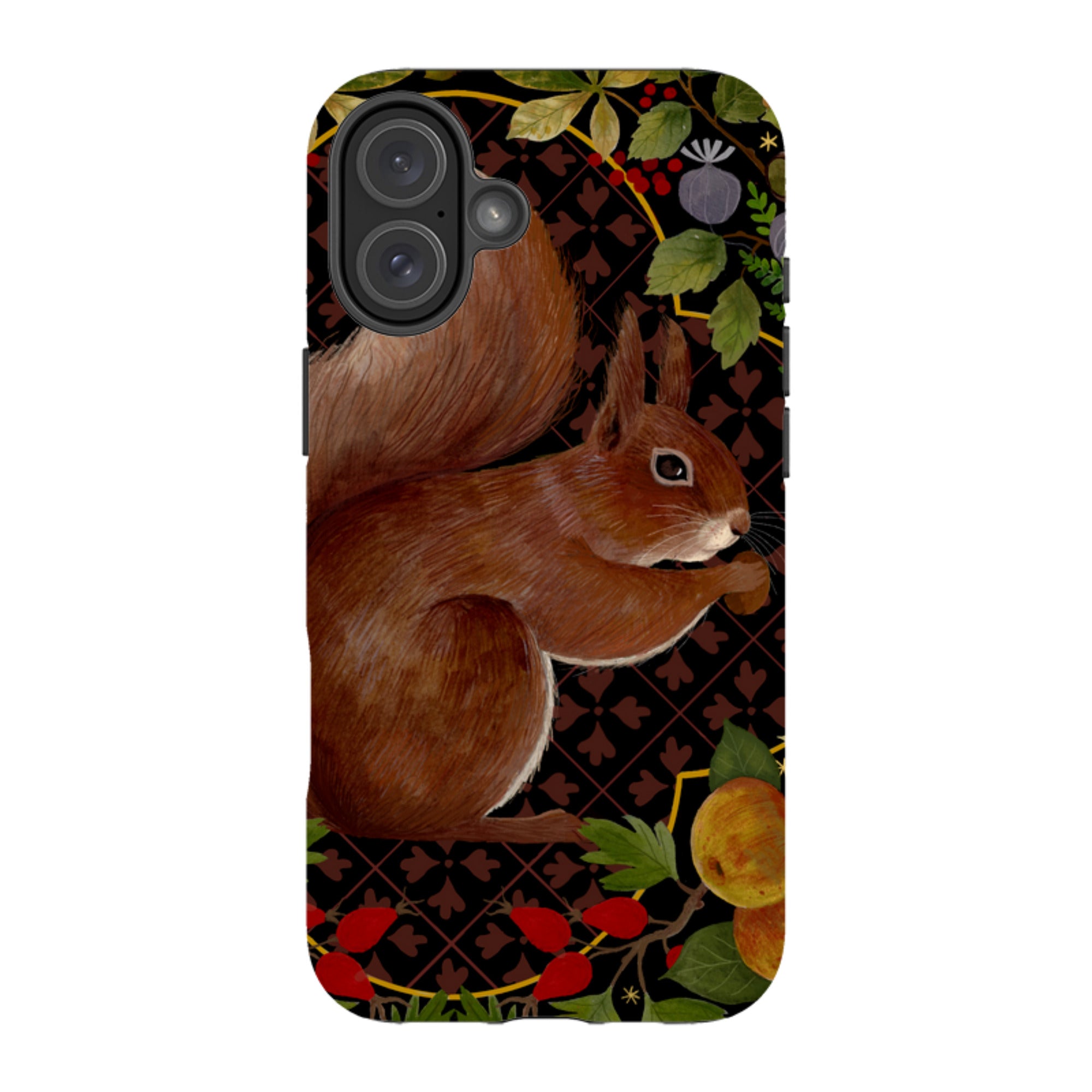 iPhone Tough Case - Squirrel Border By Bex Parkin