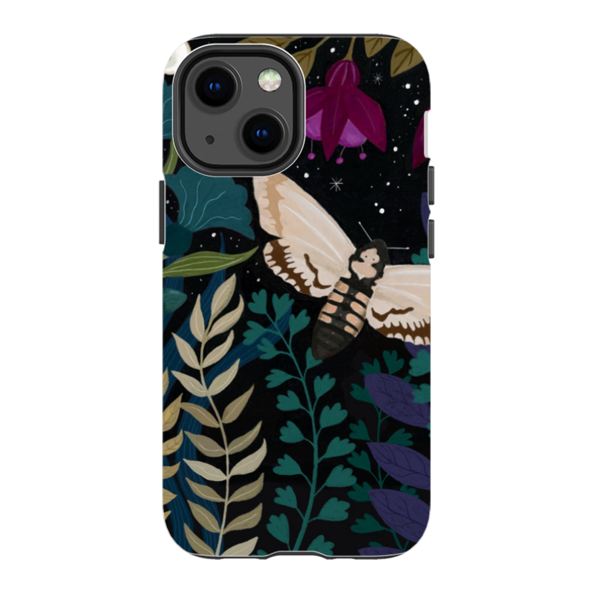 iPhone Tough Case - Midnight Moths By Bex Parkin