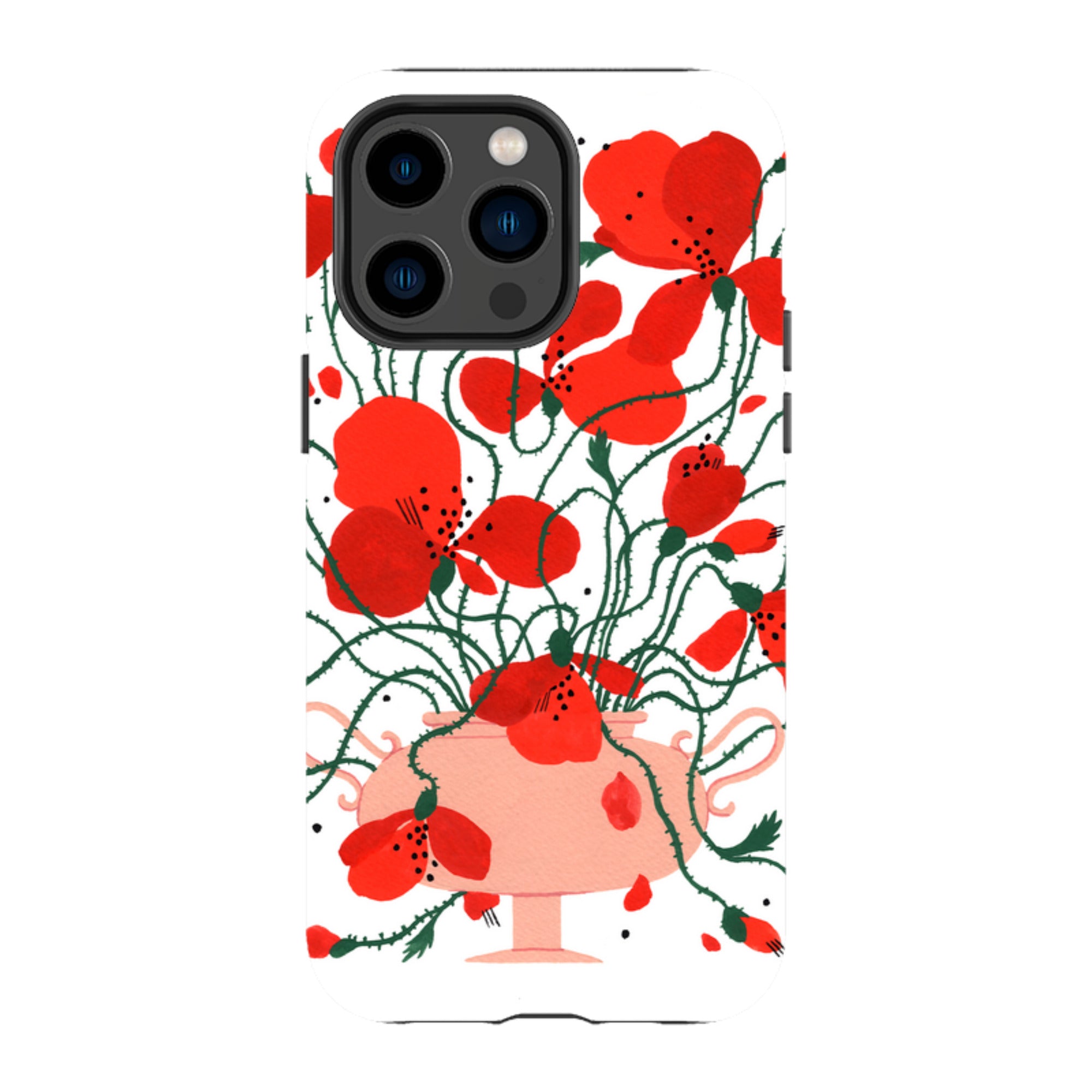 iPhone Tough Case - Poppies By Madalina Andronic