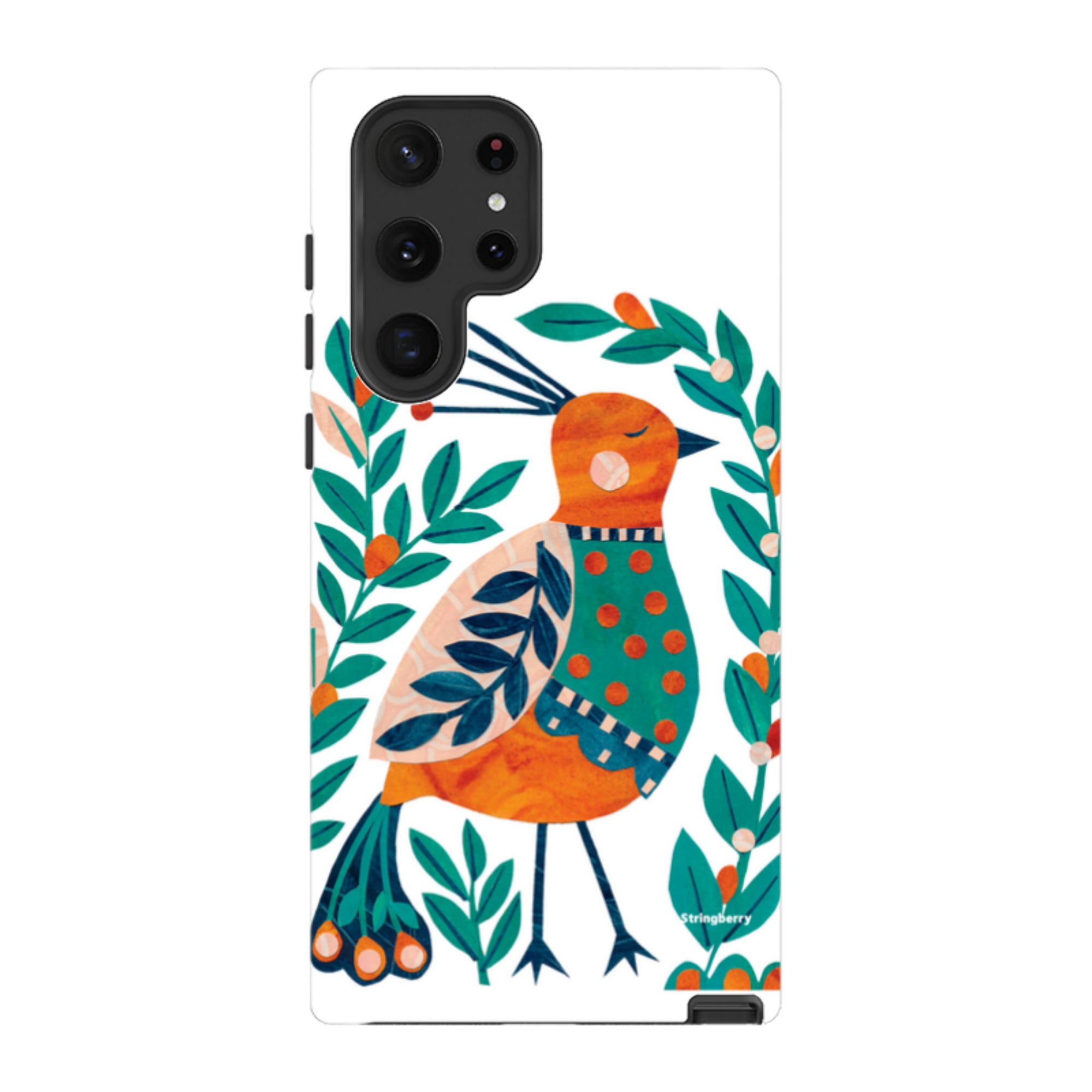 Samsung Tough Case - Folk Peacock By Tracey English