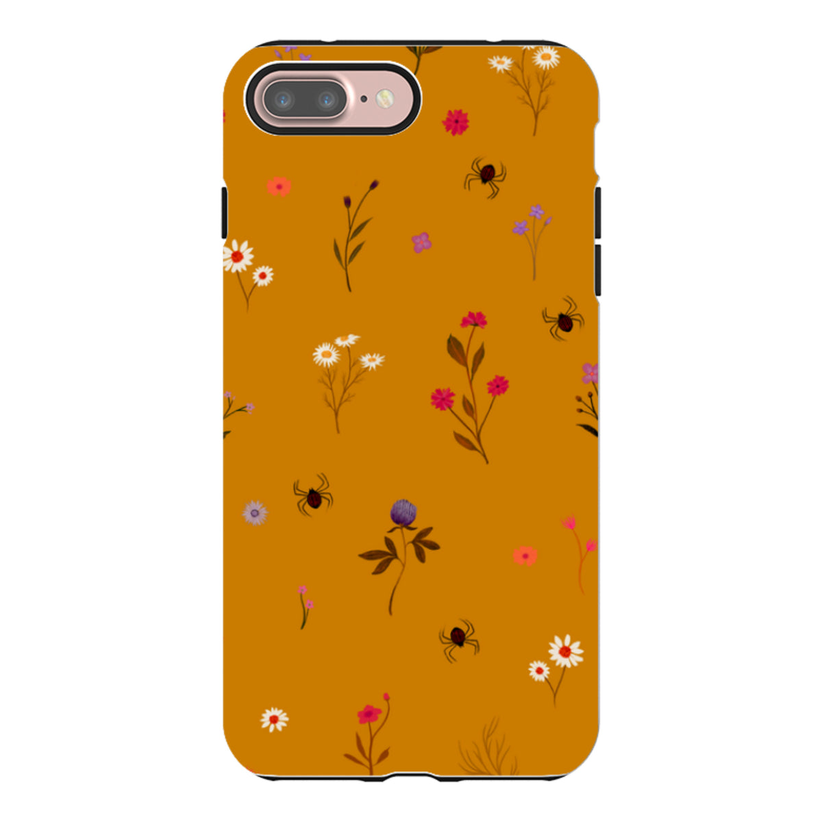 iPhone Tough Case - Florals and Spiders - Spice By Katherine Quinn