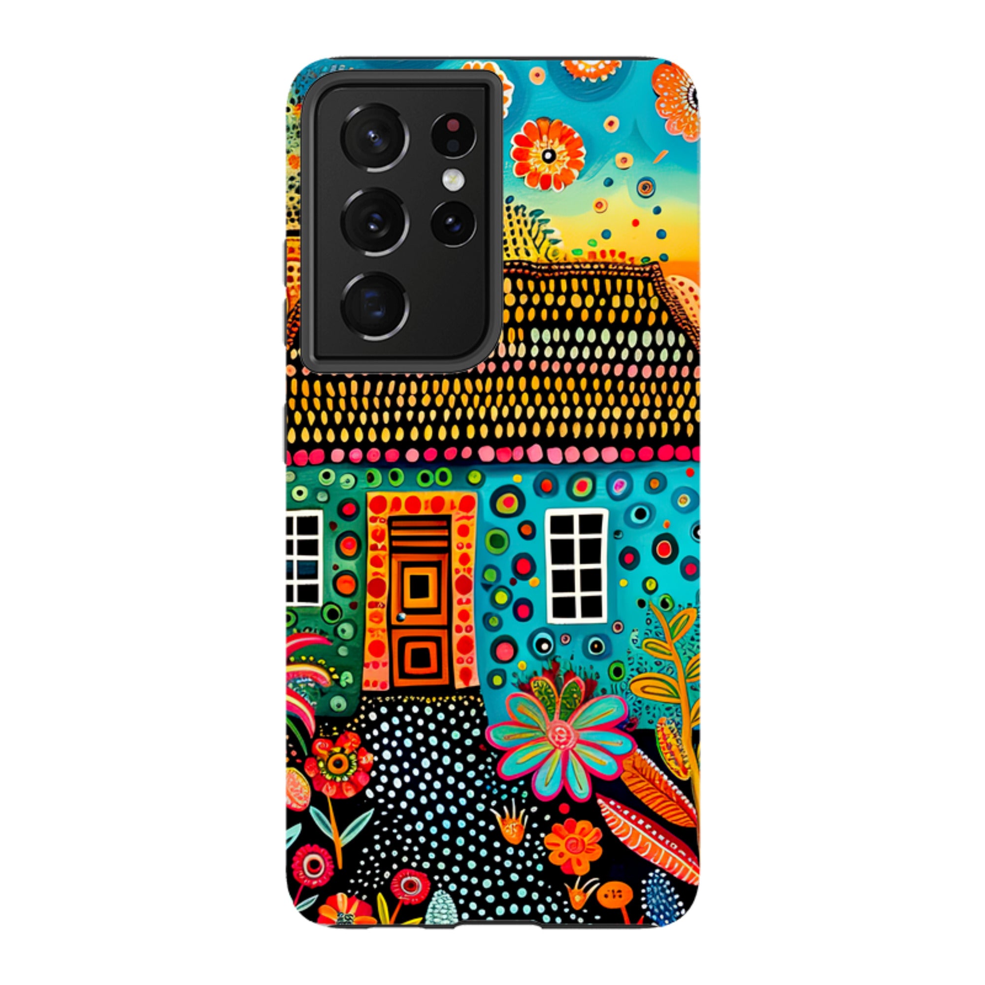 Samsung Tough Case - Folk Art House VII