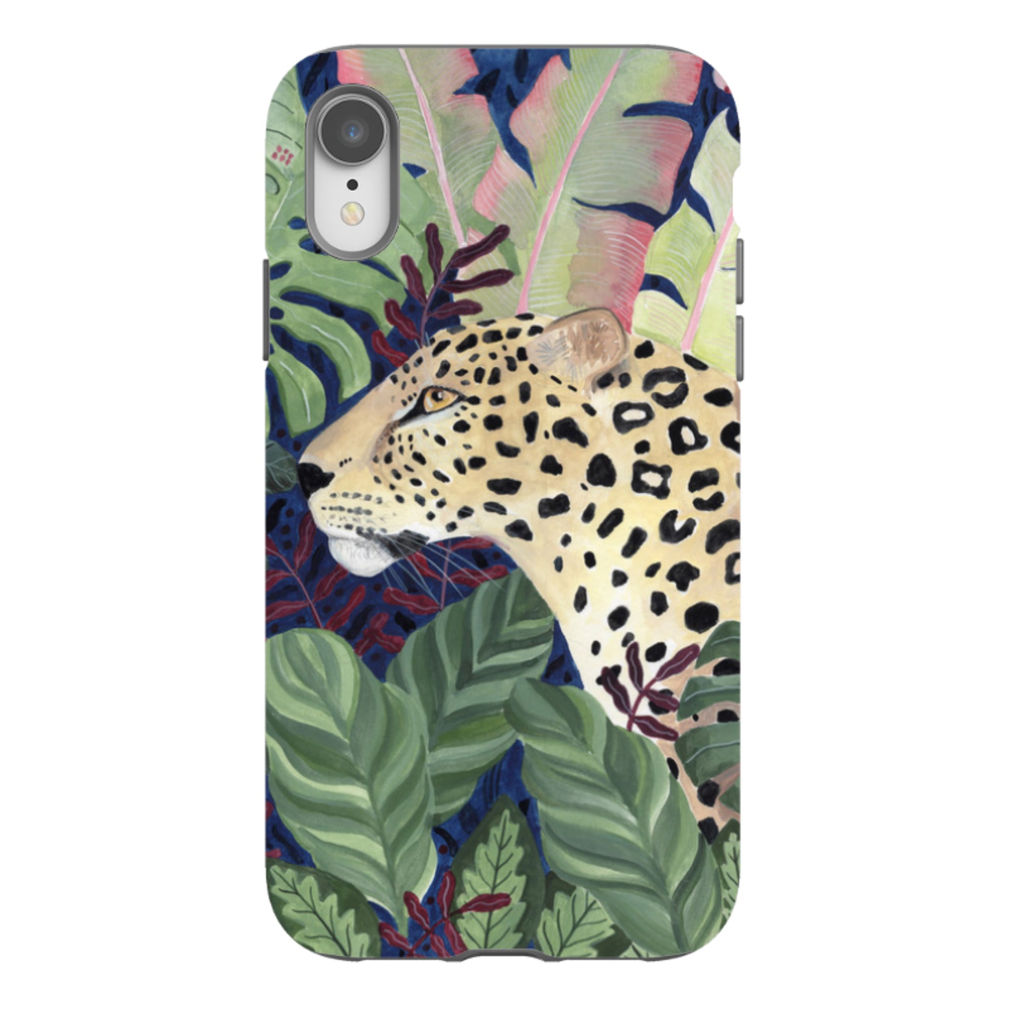 iPhone Tough Case - Leopard In Leaves By Bex Parkin