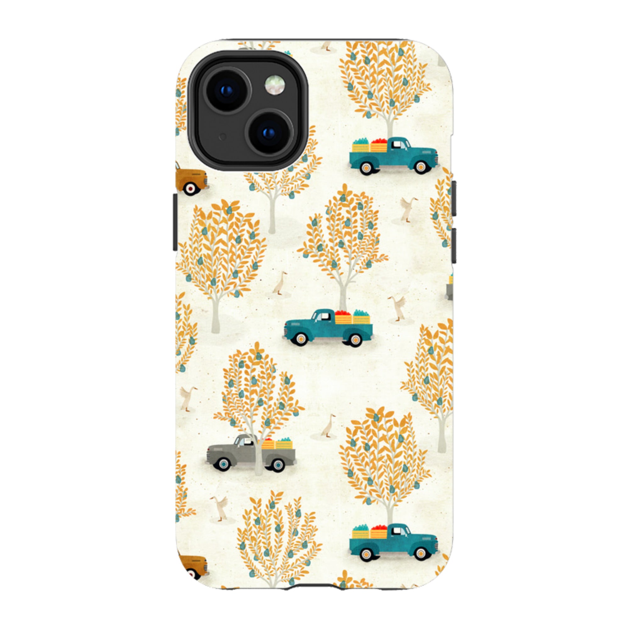 iPhone Tough Case - Pear Trees and Trucks By Katherine Quinn