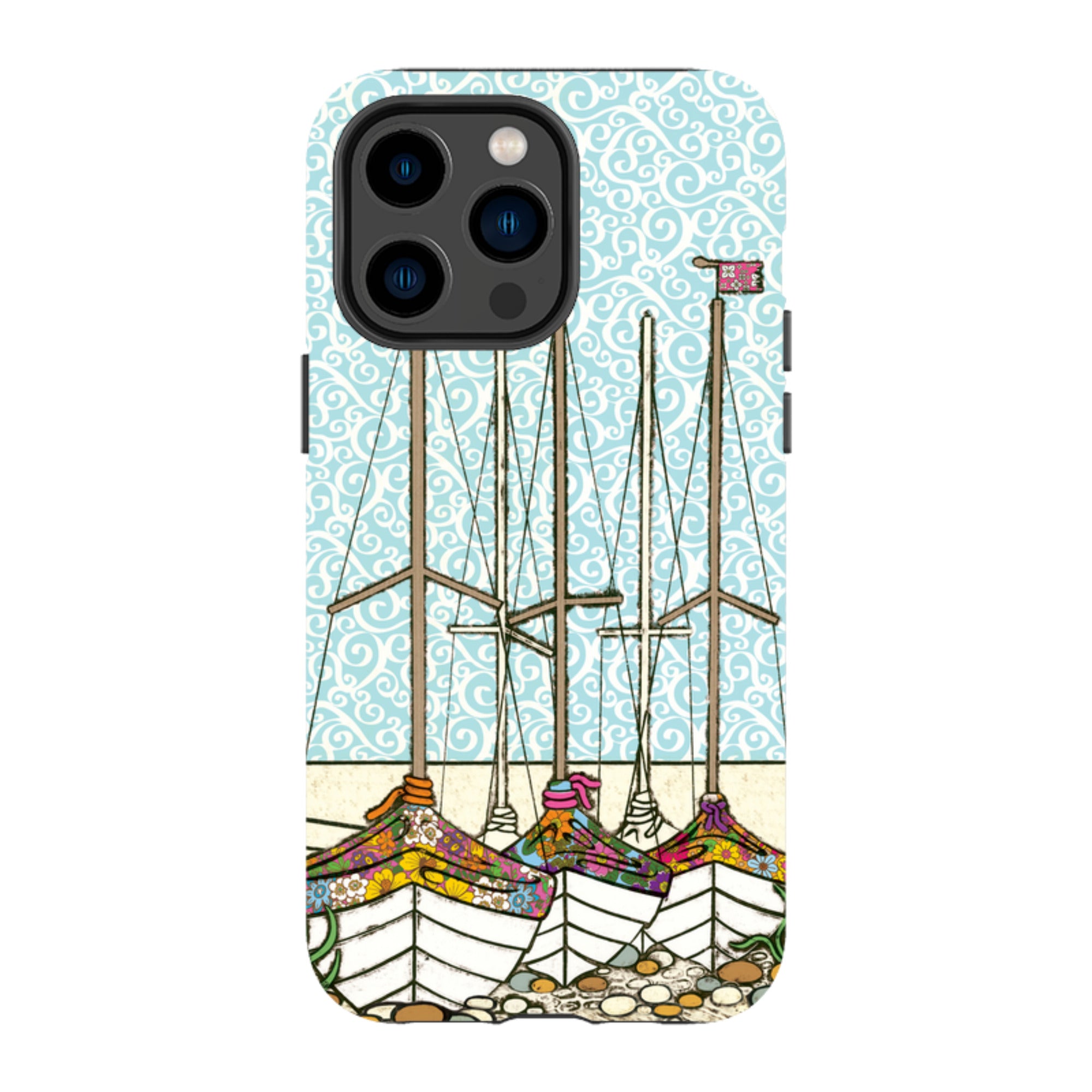 iPhone MagSafe Tough Case -  Boats At Rest By Amelia Bowman