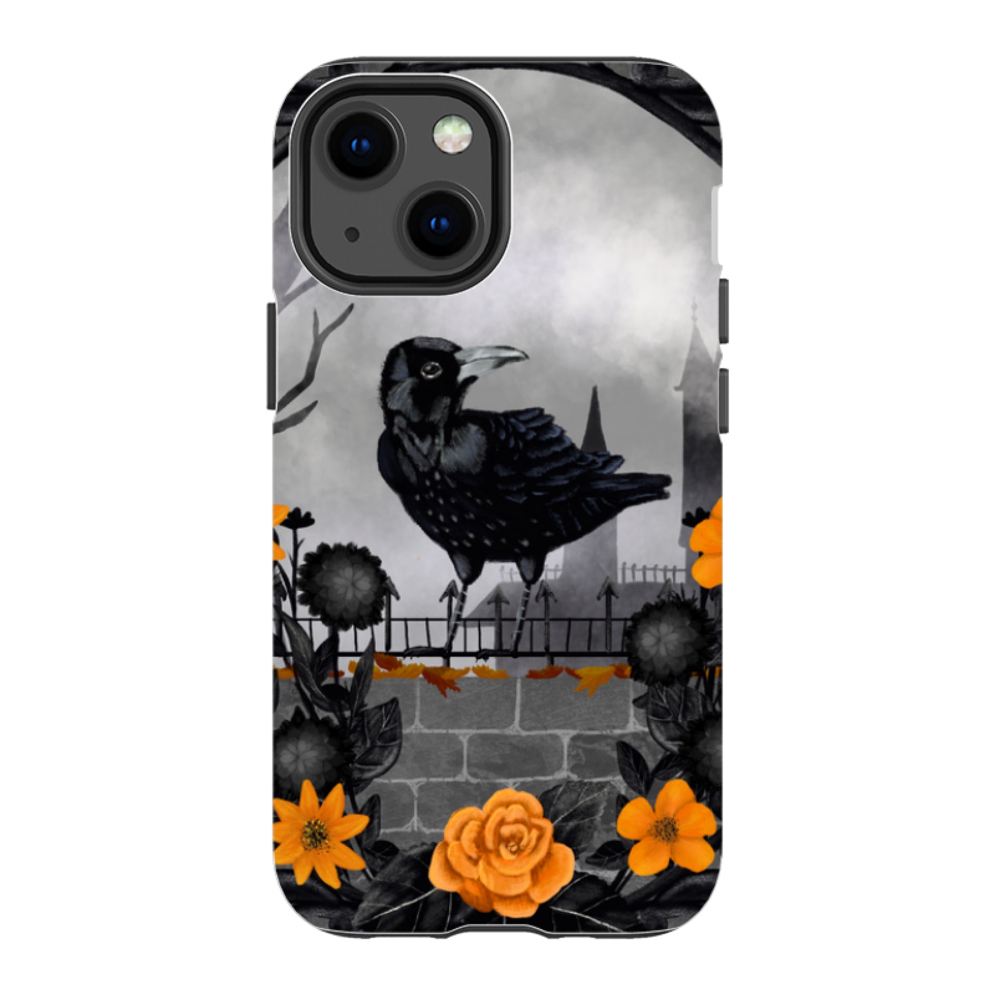 iPhone Tough Case - Gothic Crow By Abby Jacobs