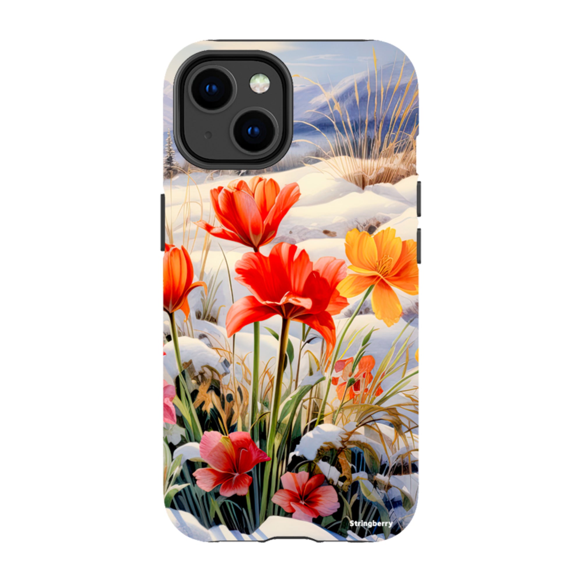 iPhone Tough Case - Winter Wild Flowers III