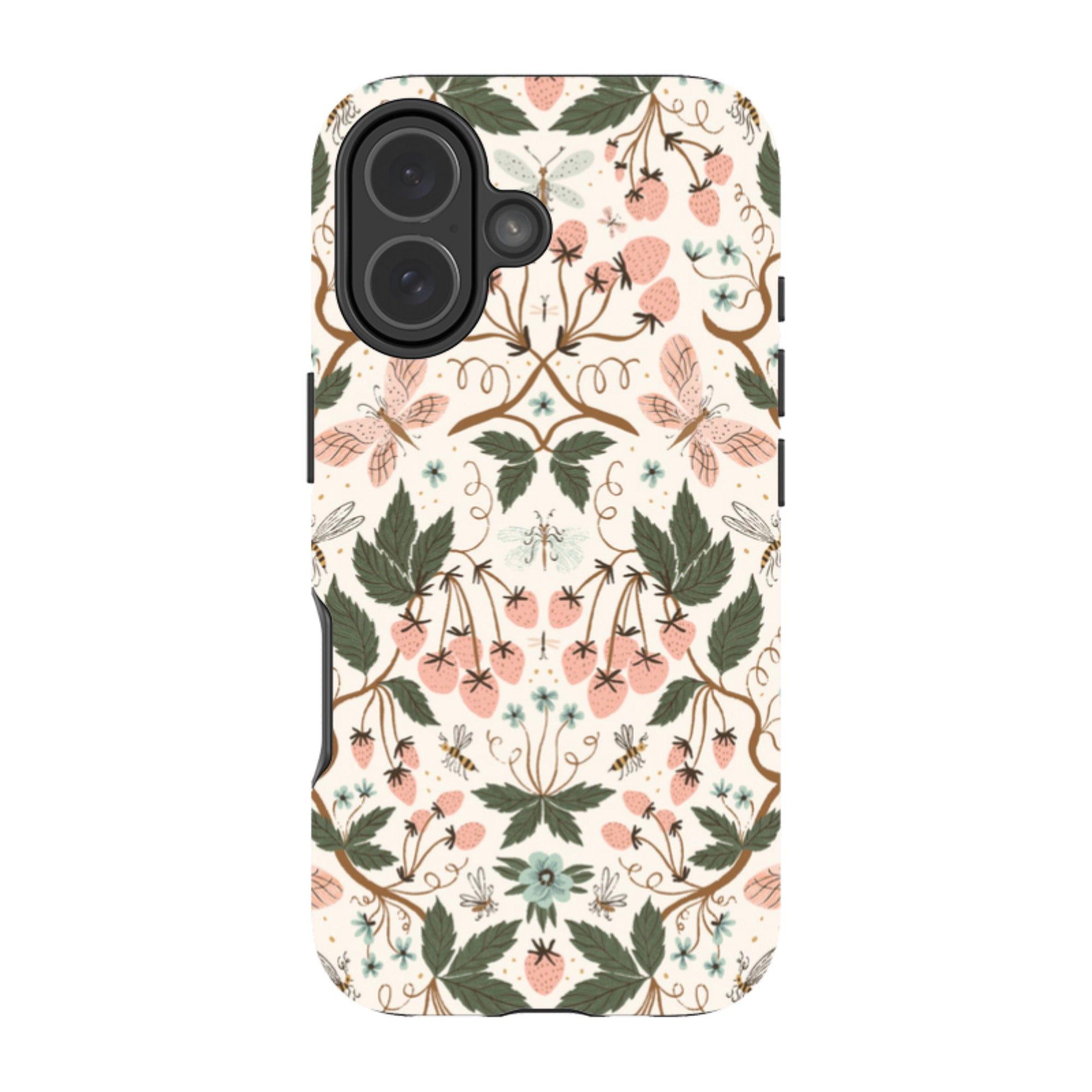 iPhone MagSafe Tough Case - Bugs and Berries Pattern By Meghann Rader