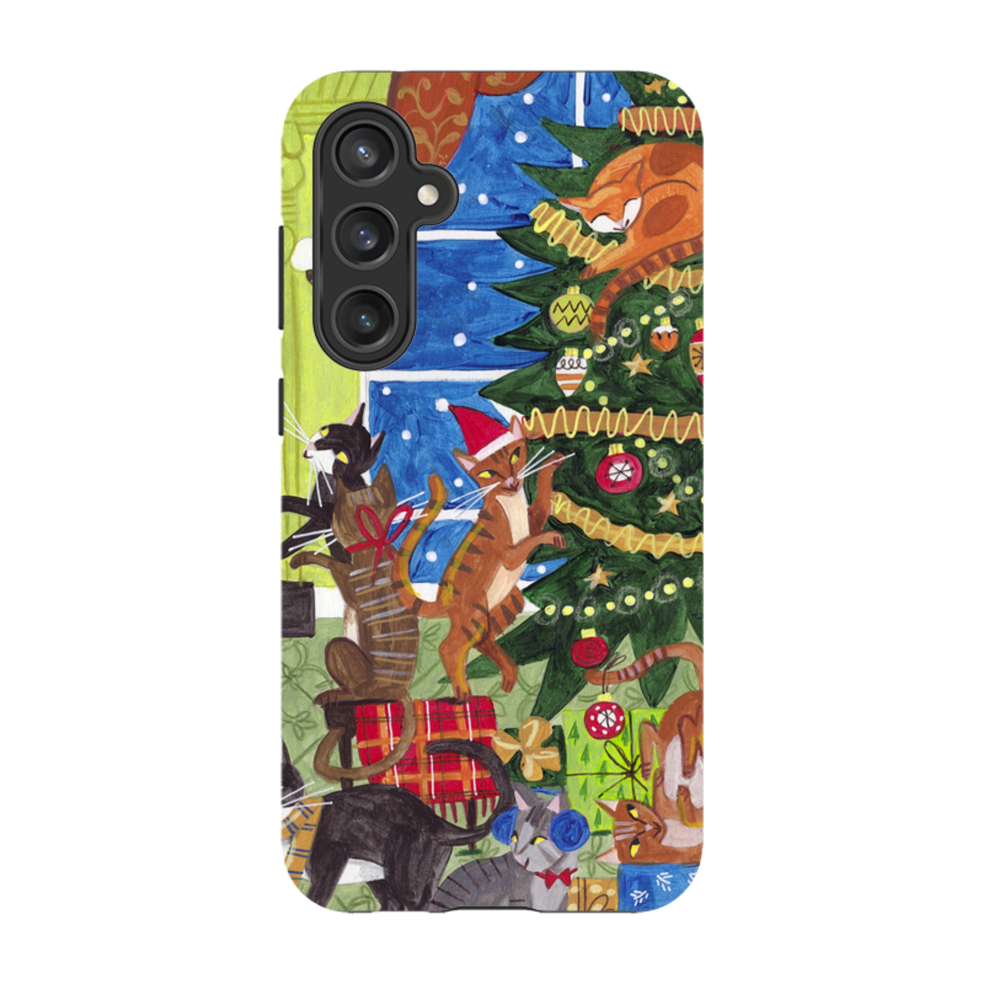 Samsung Tough Case - Christmas cats By Caroline Bonne Muller