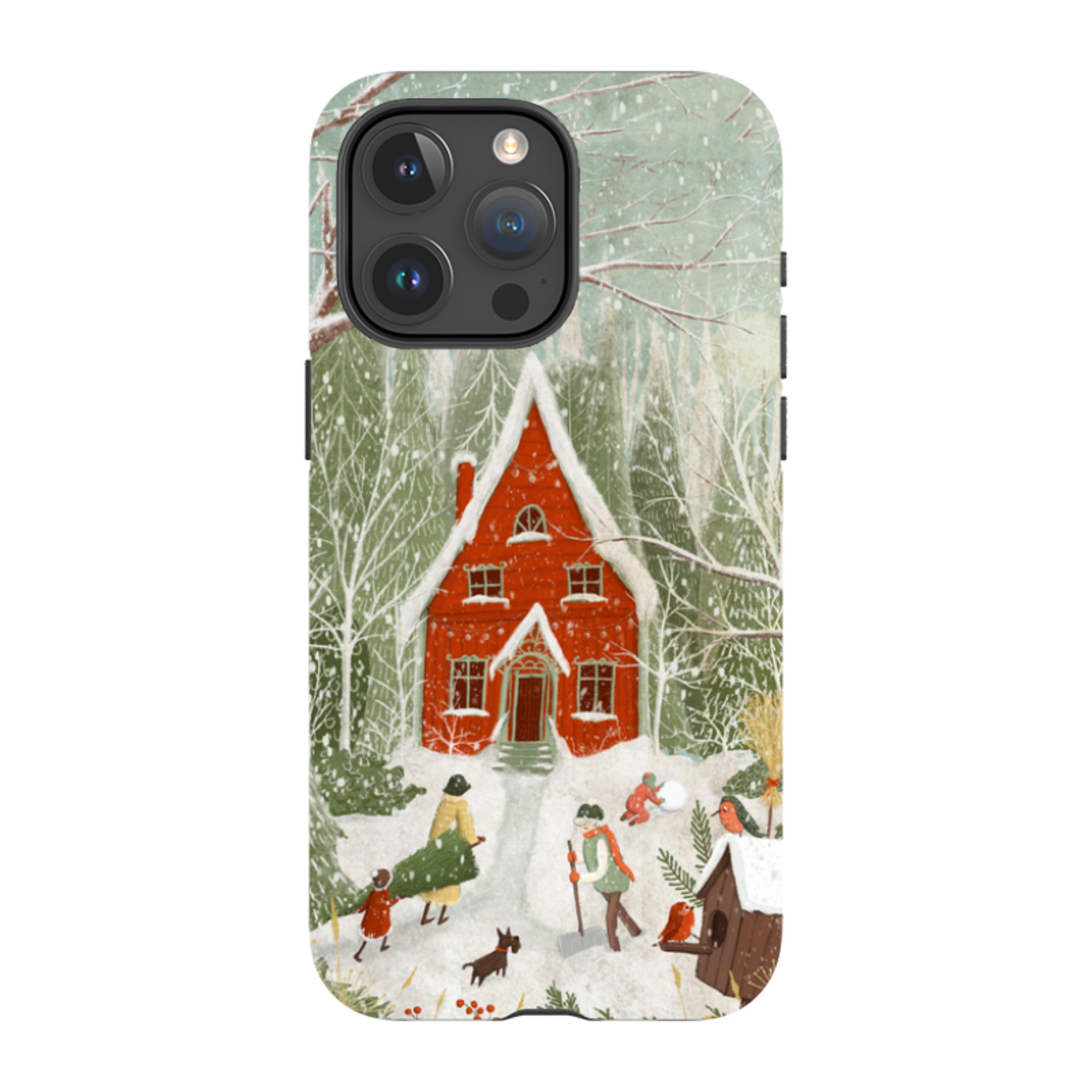 iPhone Tough Case -Christmas Garden Day By Maja Lindberg