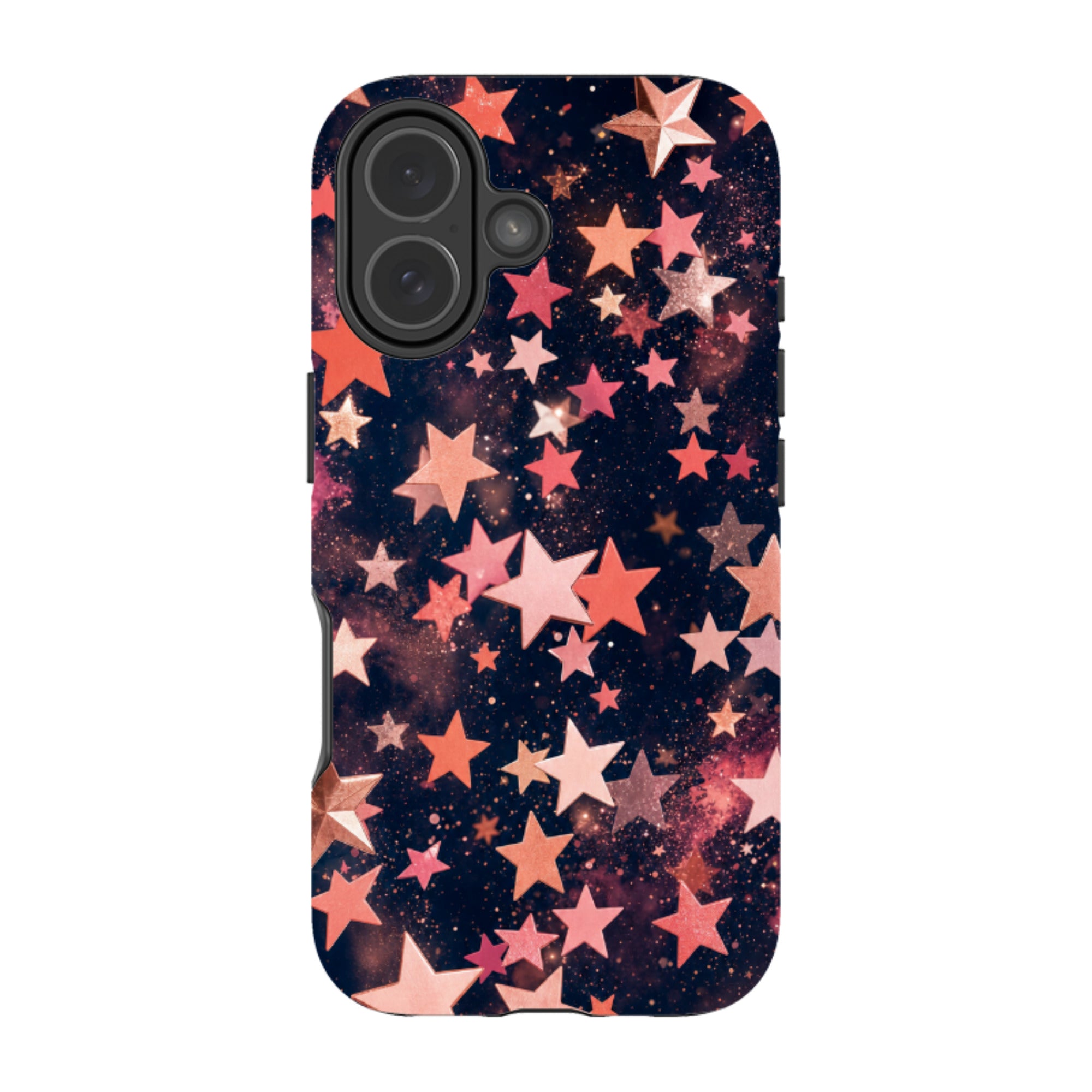 iPhone Tough Case - Rose Gold Galaxy Star
