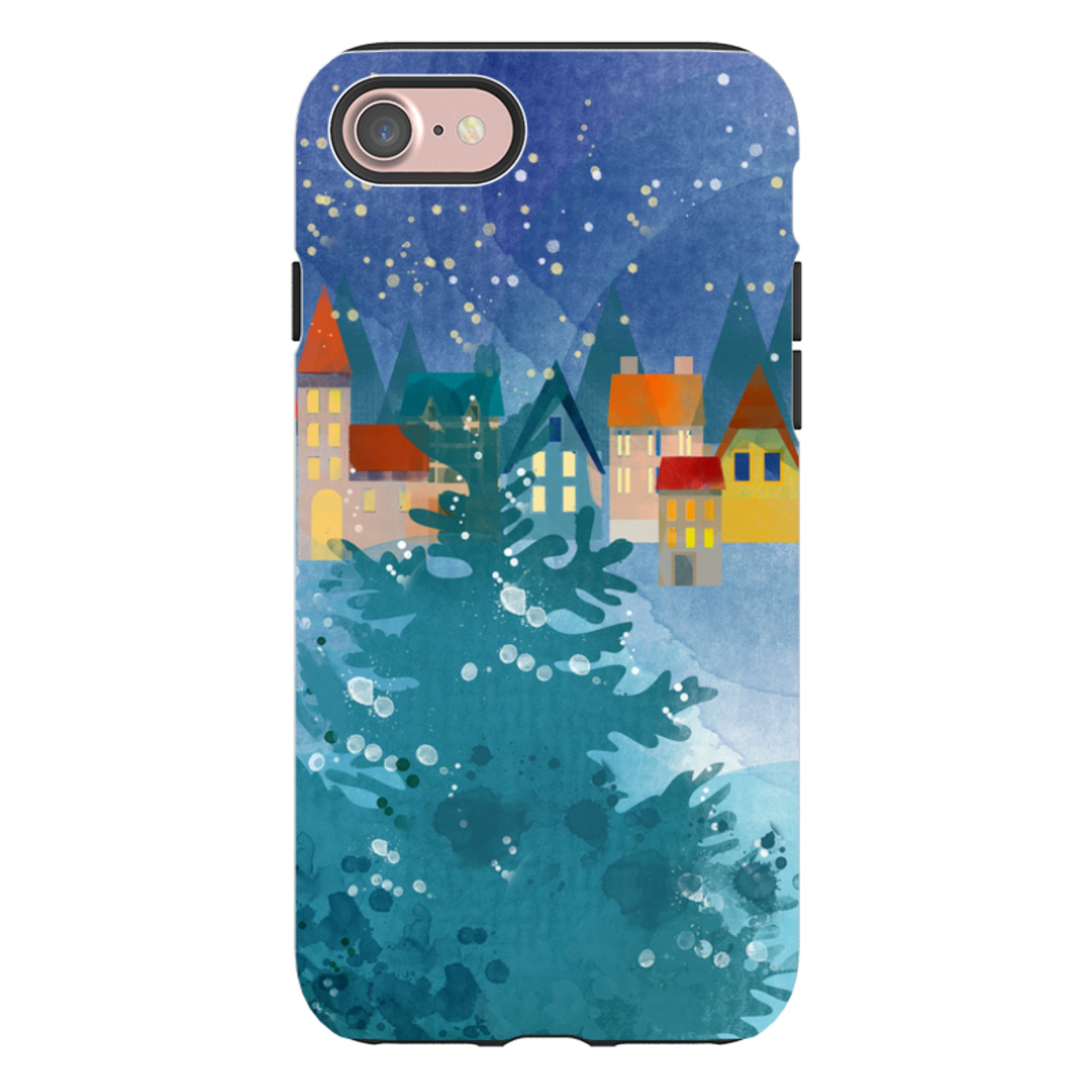 iPhone Tough Case - Winter Town