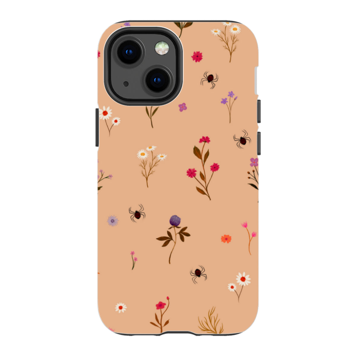 iPhone Tough Case - Florals and Spiders - Cider Clay By Katherine Quinn