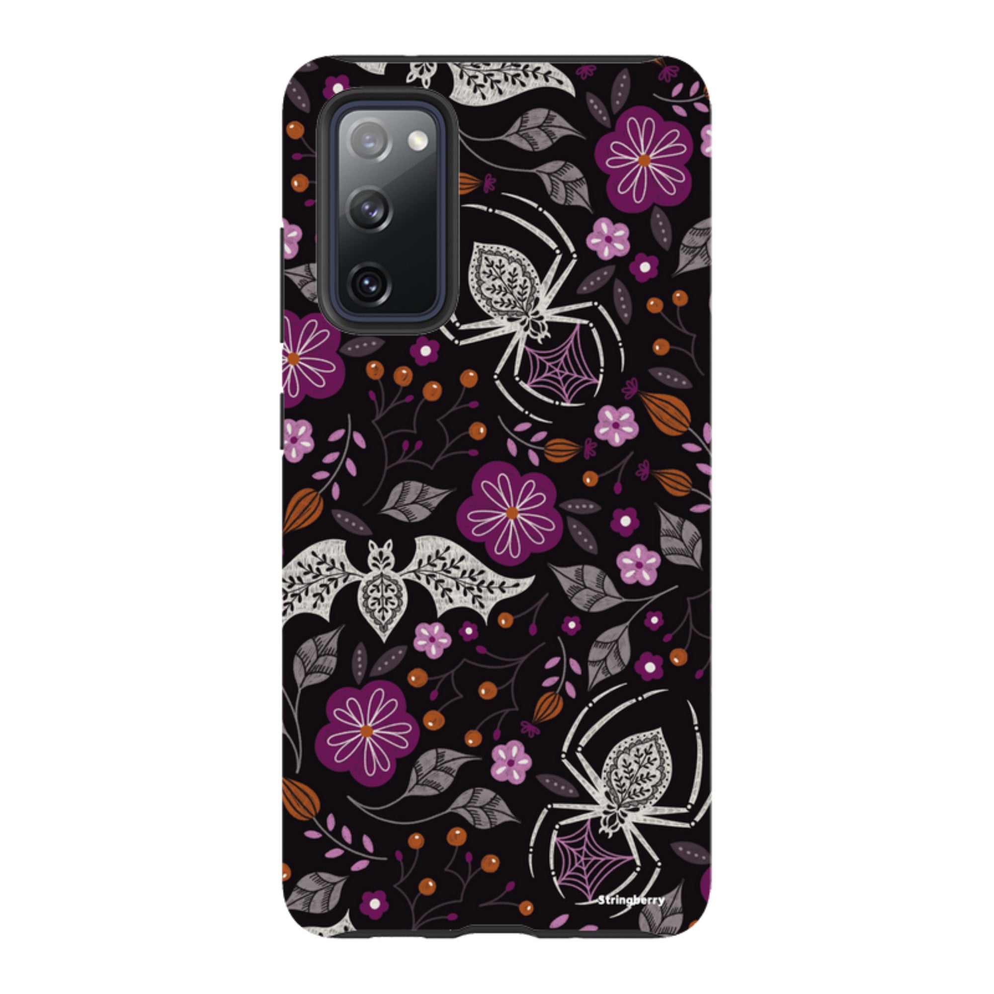 Samsung Tough Case - SpiderBat Pattern Black By Jenny Zemanek