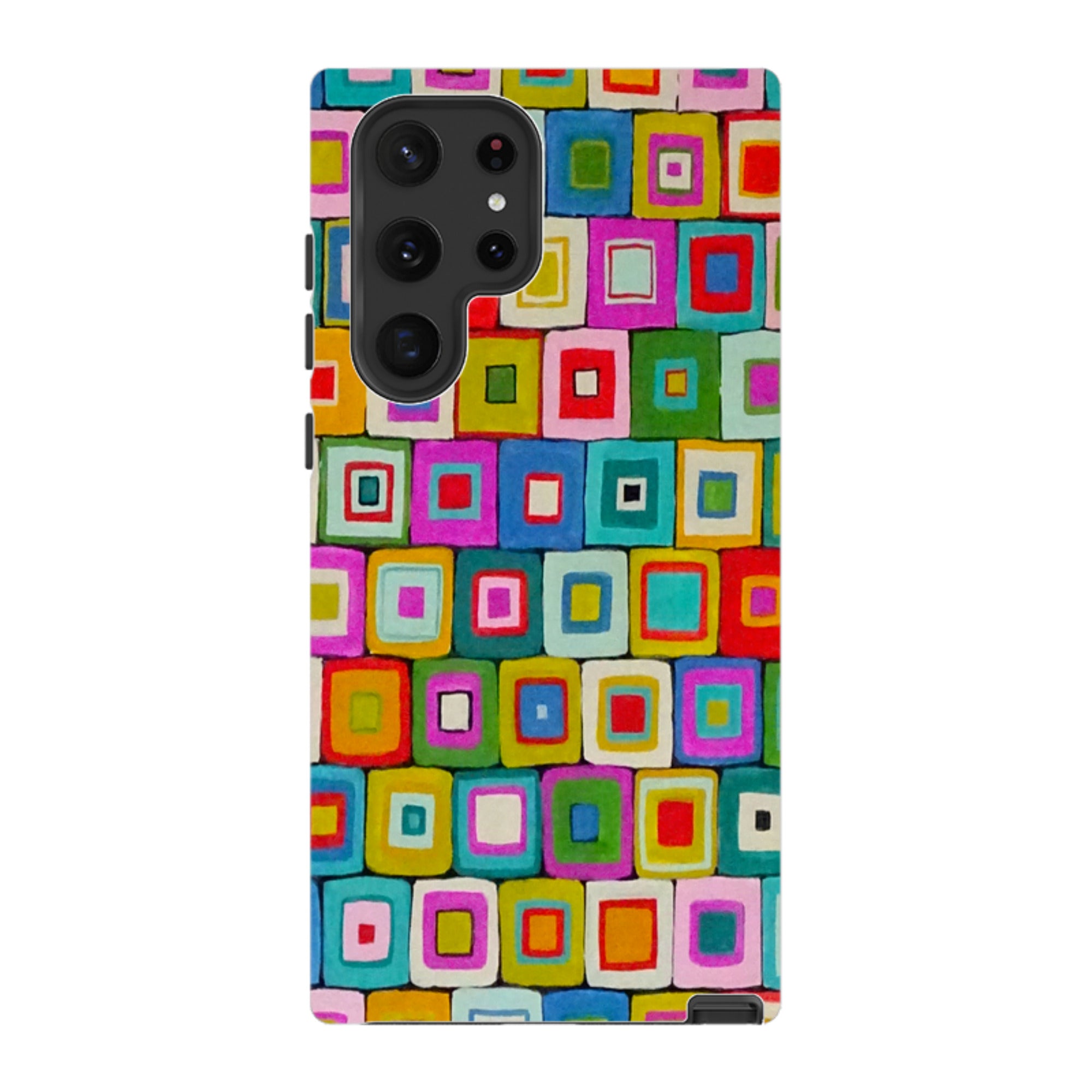 Samsung Tough Case - Atelier Blanket Squares Bright By Sarah Campbell