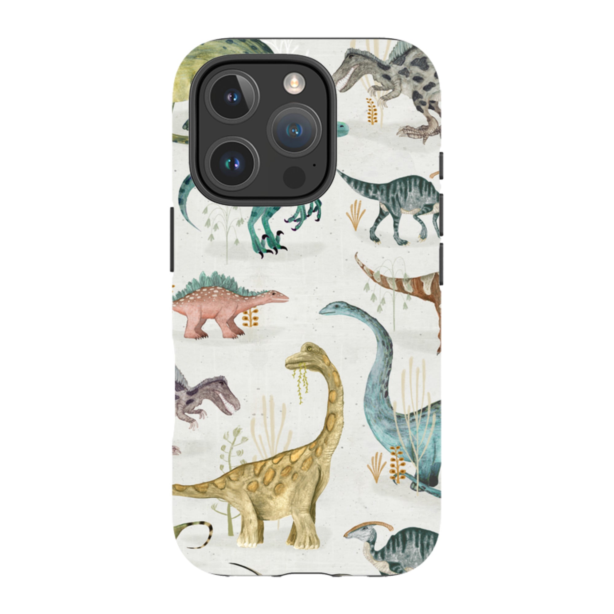 iPhone Tough Case - Dinosaur Pastel By Katherine Quinn