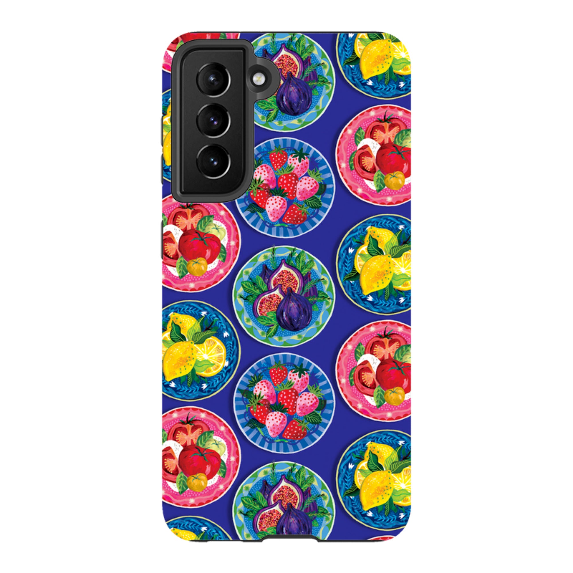 Samsung Tough  Case - Summer Plates Blue By Emma Frances Grant