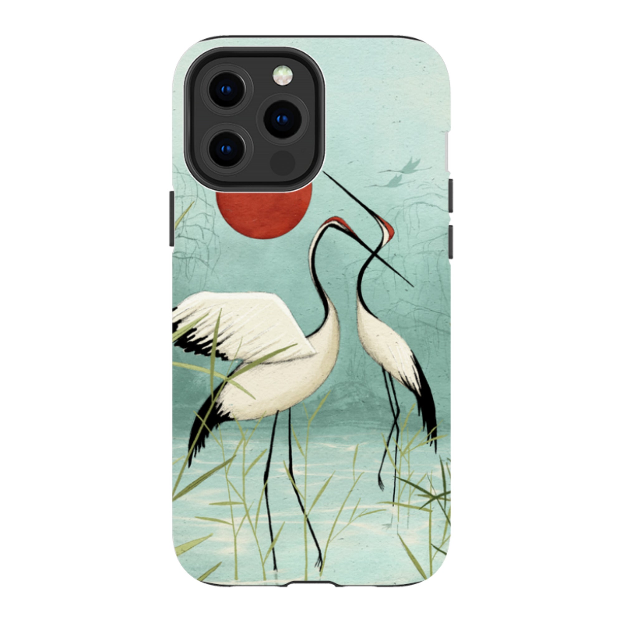 iPhone Tough Case - Cranes By Maja Lindberg