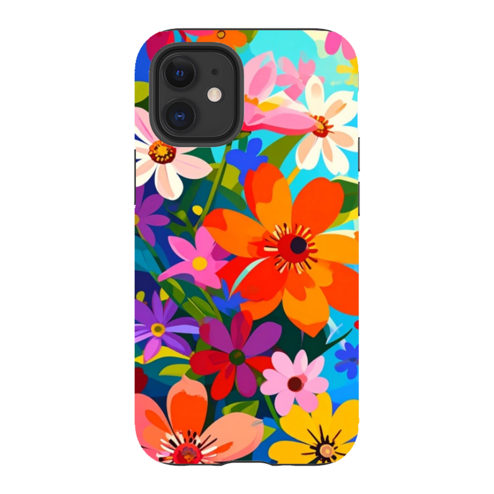 iPhone Tough Case - Rainbow Floral
