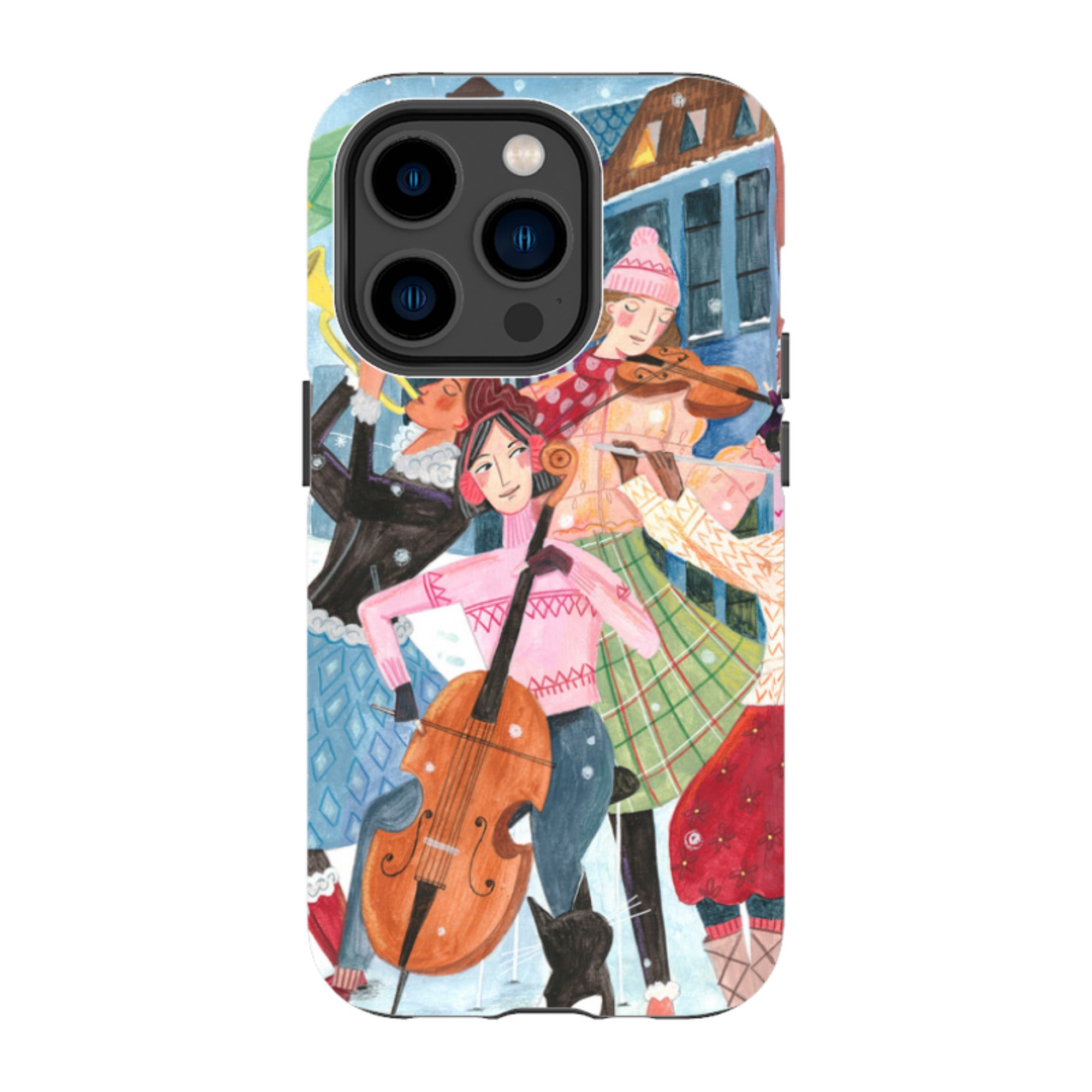 iPhone Tough Case - Musical Winter By Caroline Bonne Muller