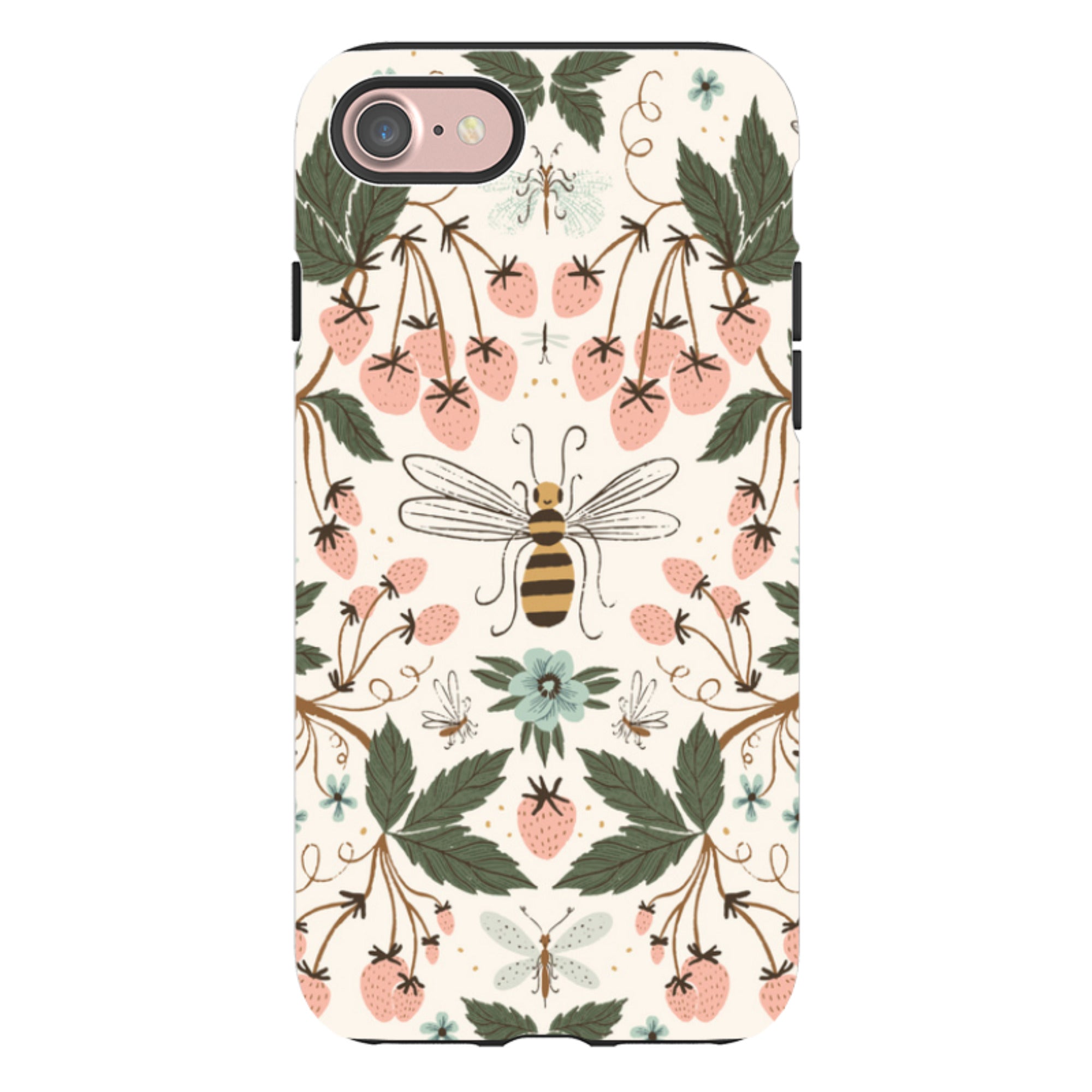 iPhone Tough Case - Bugs And Berries By Meghann Rader