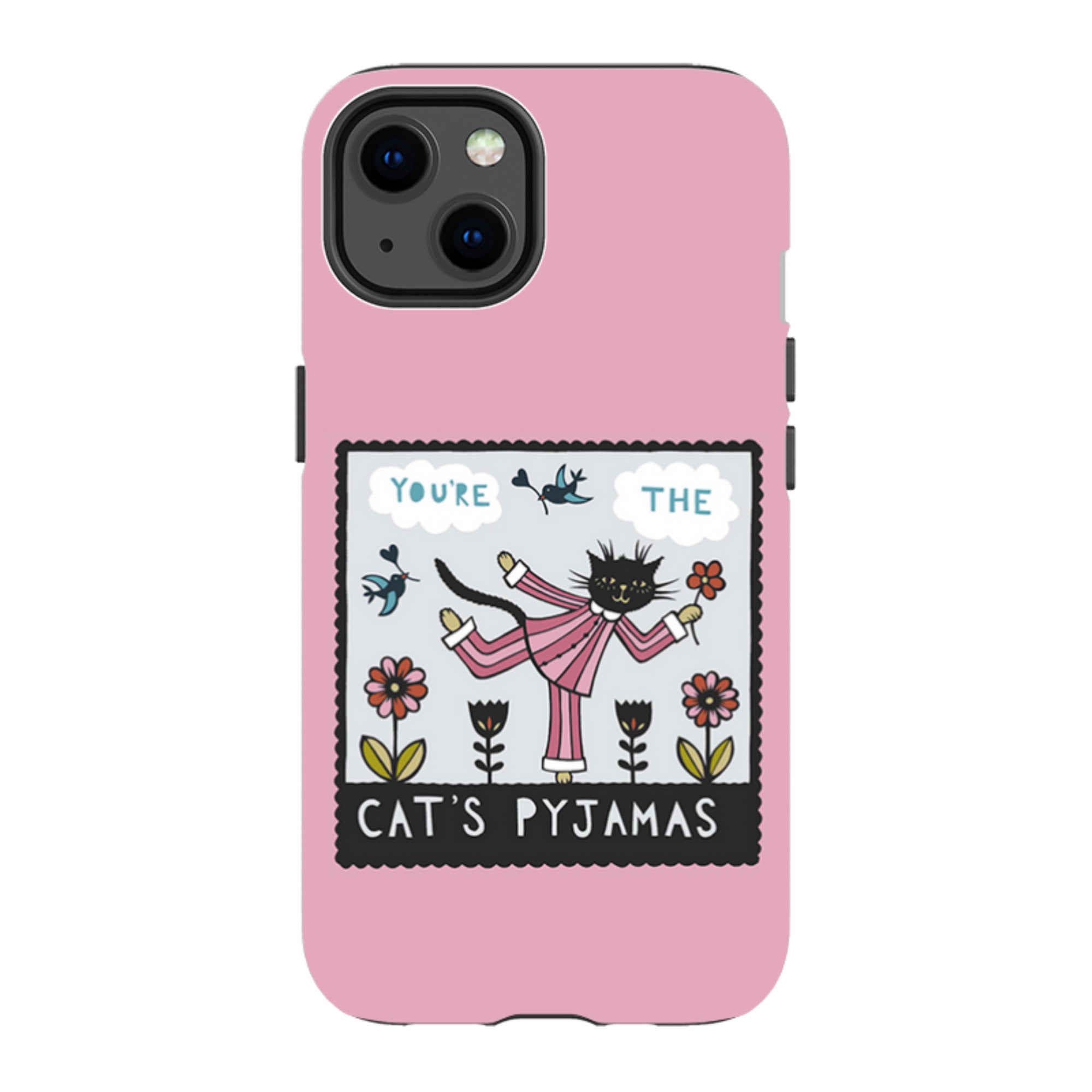 iPhone Tough Case - Cats Pyjamas Pink By Suzy Taylor